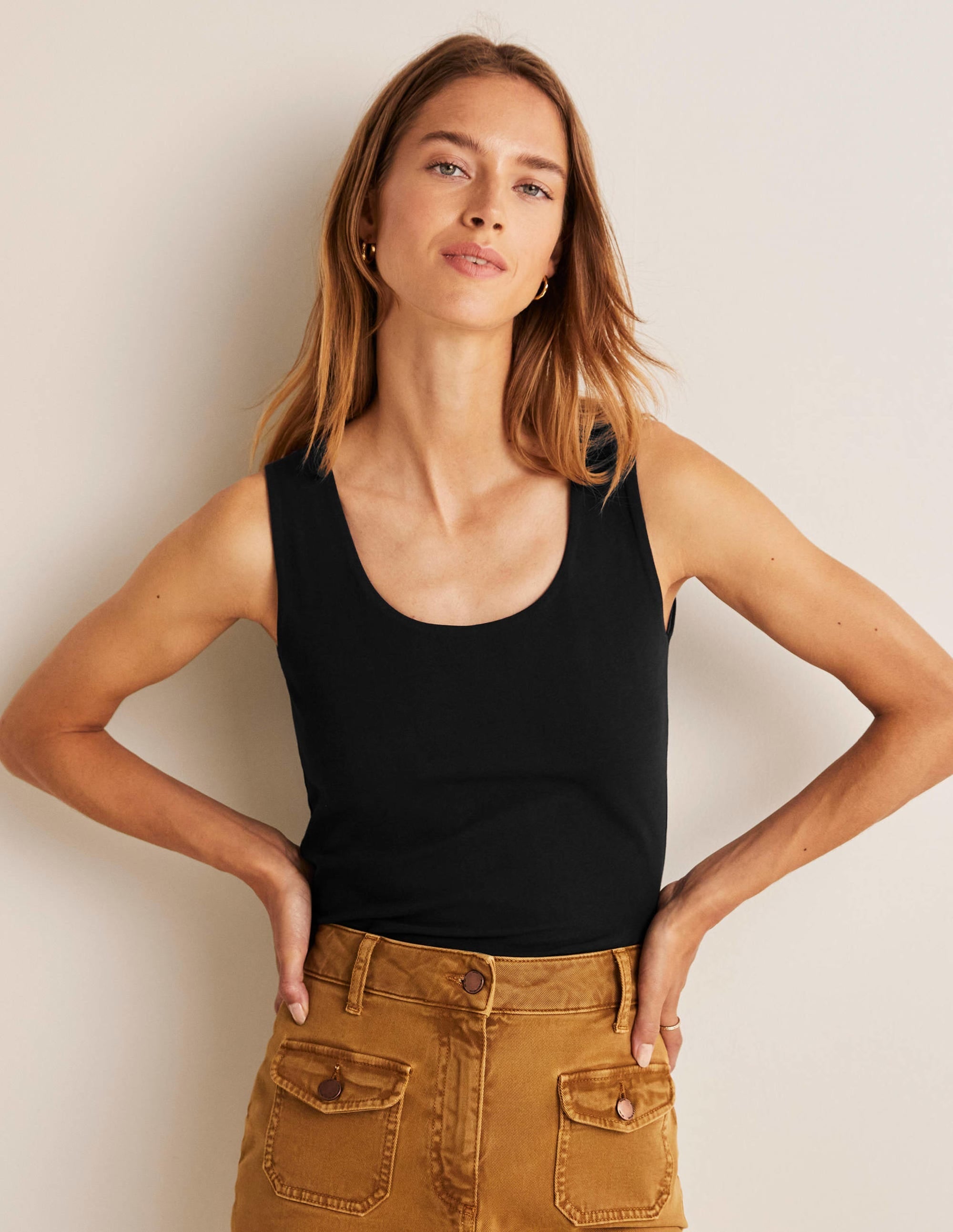 Double Layer Front Vest-Black - Image 1