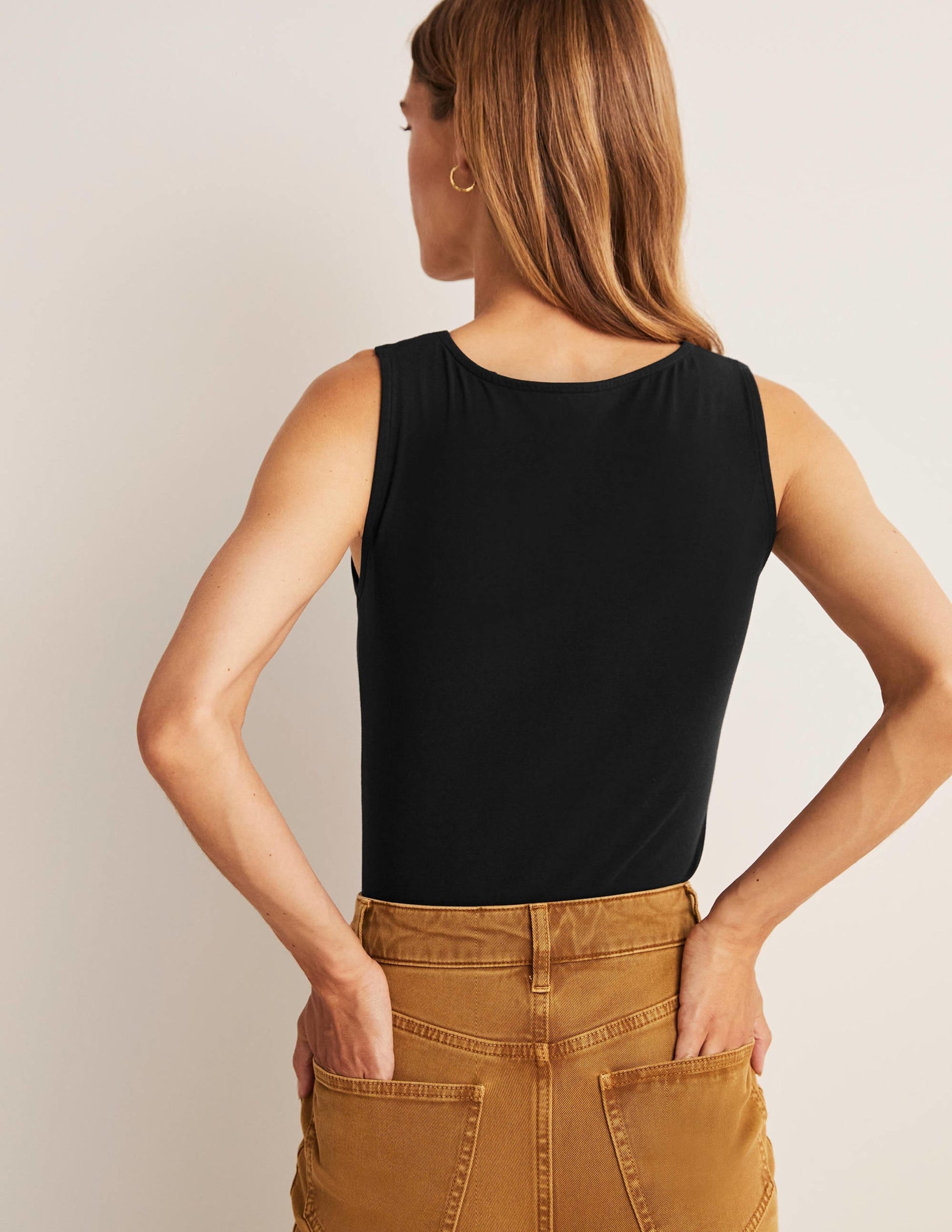 Double Layer Front Vest-Black-3