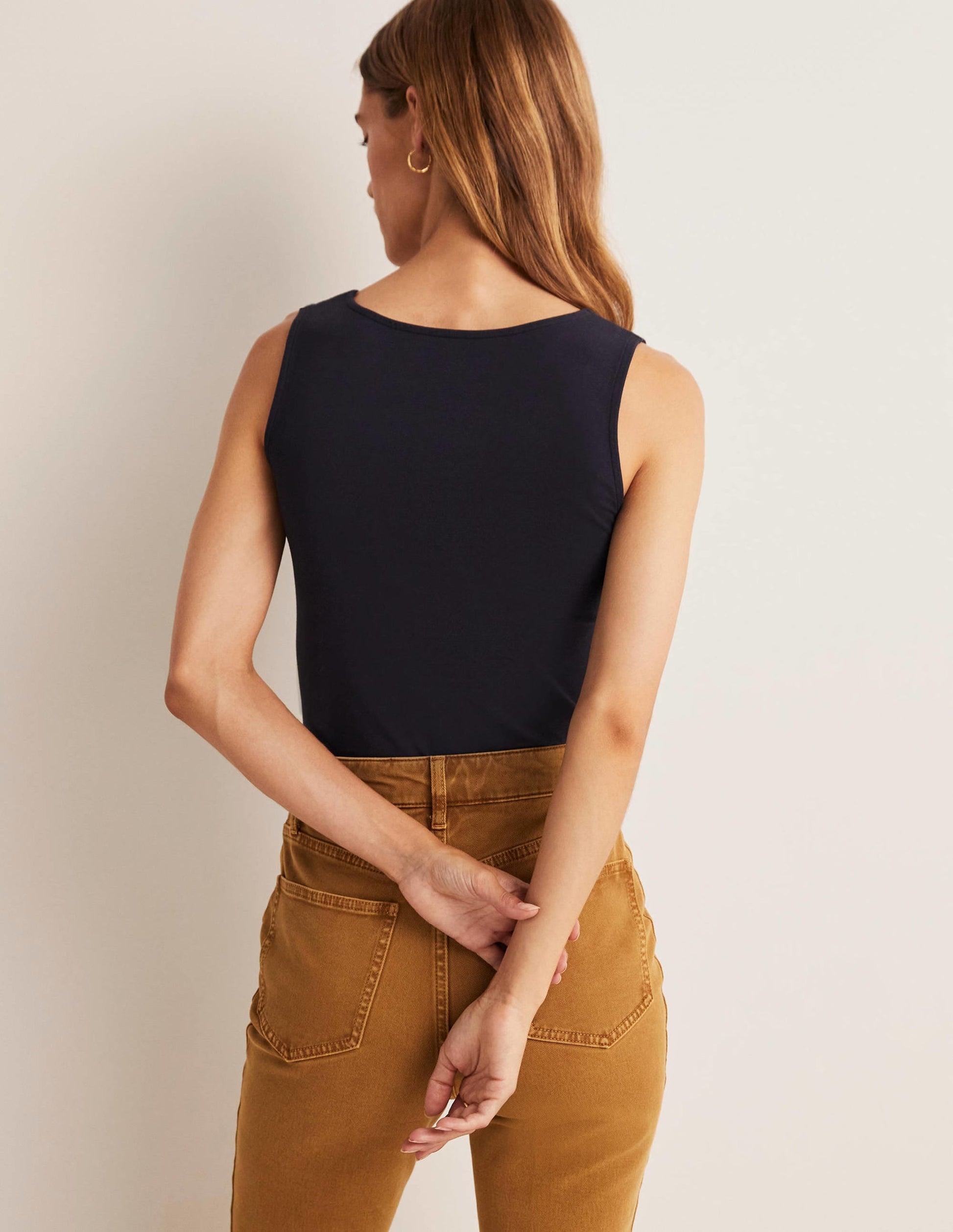 Double Layer Front Vest-Navy-3
