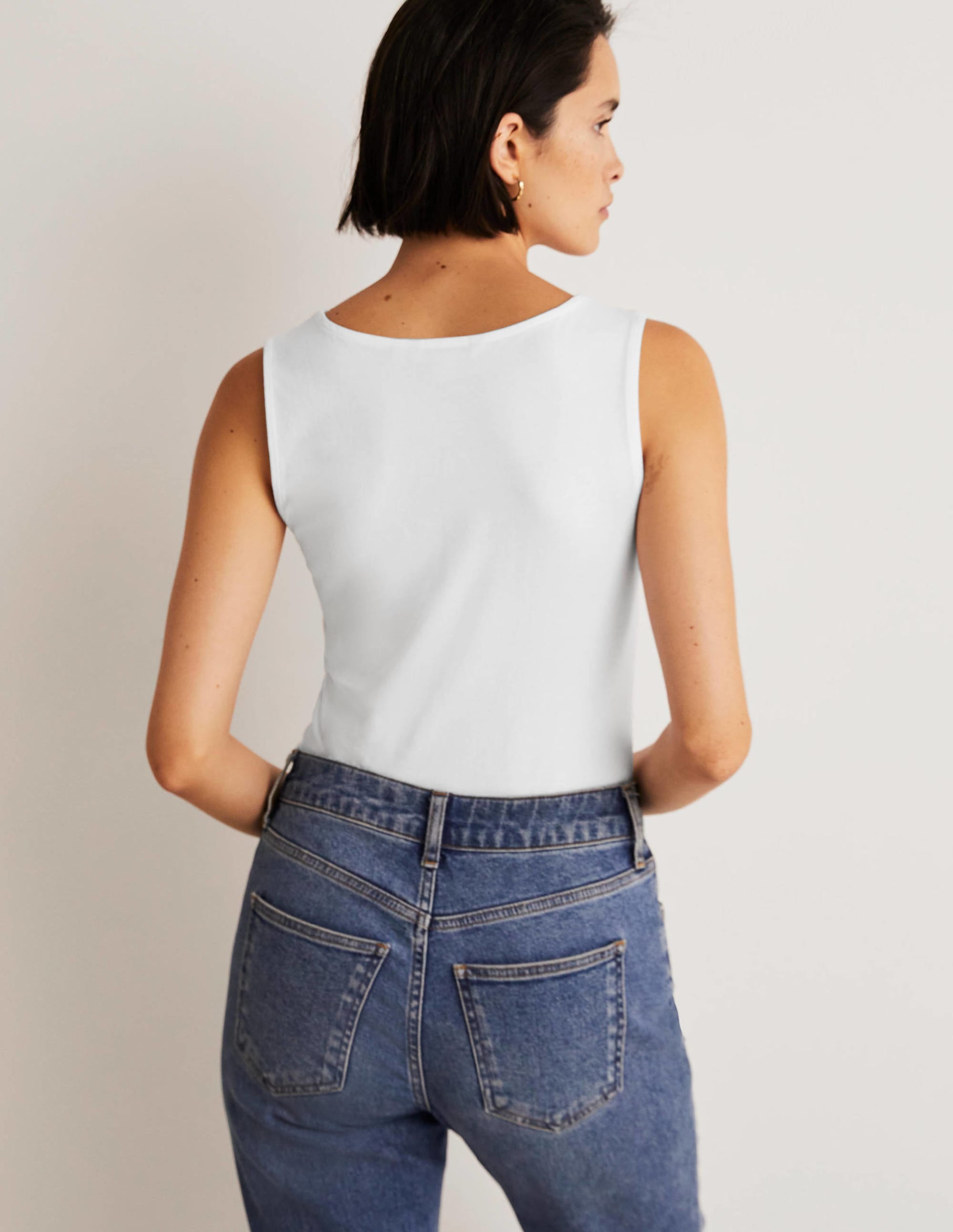 Double Layer Front Vest-White - Image 3
