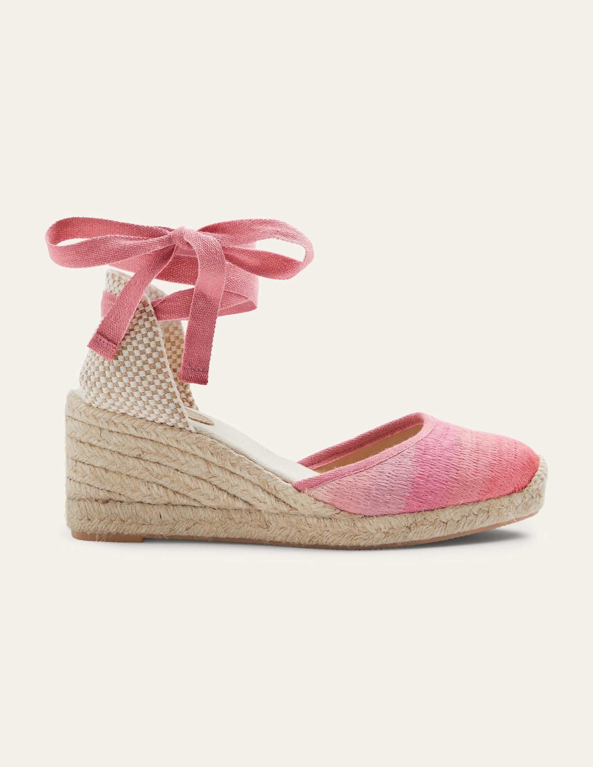 Cassie Espadrille Wedge-Wild Rose Ombre - Image 1