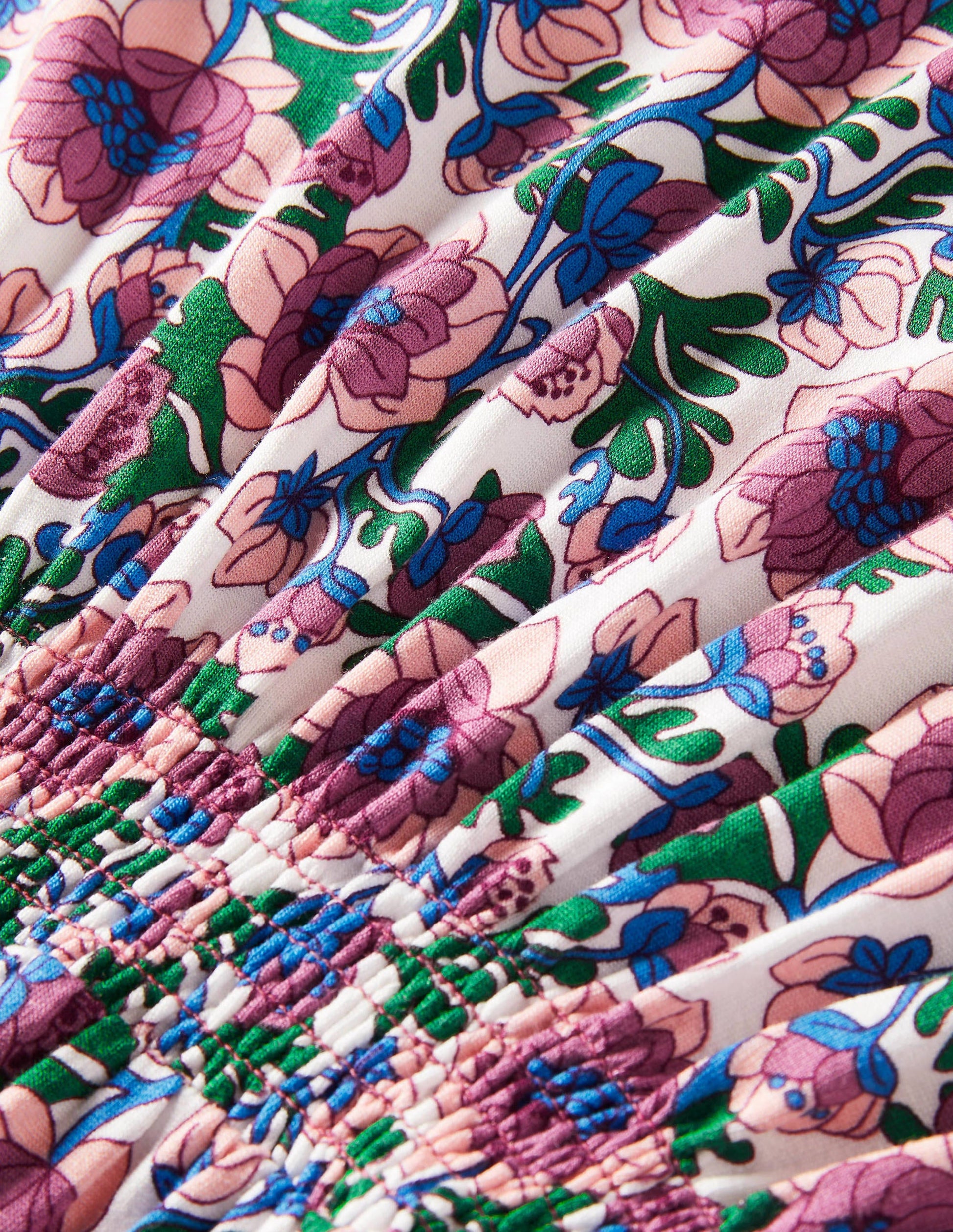 Crew Neck Jersey Dress-Multi Terrace Bud-5