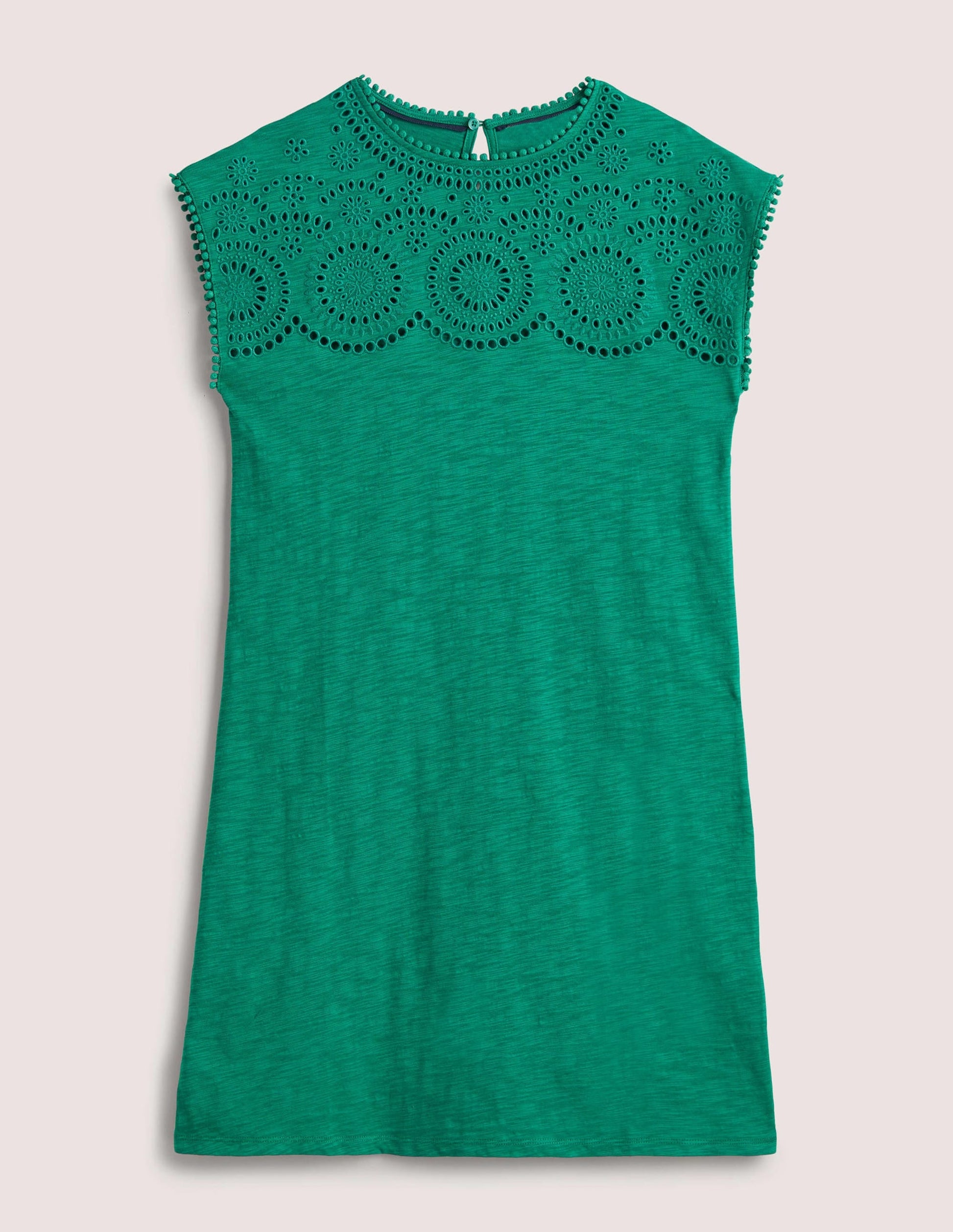Cutwork Jersey T-shirt Dress-Shady Glade-5