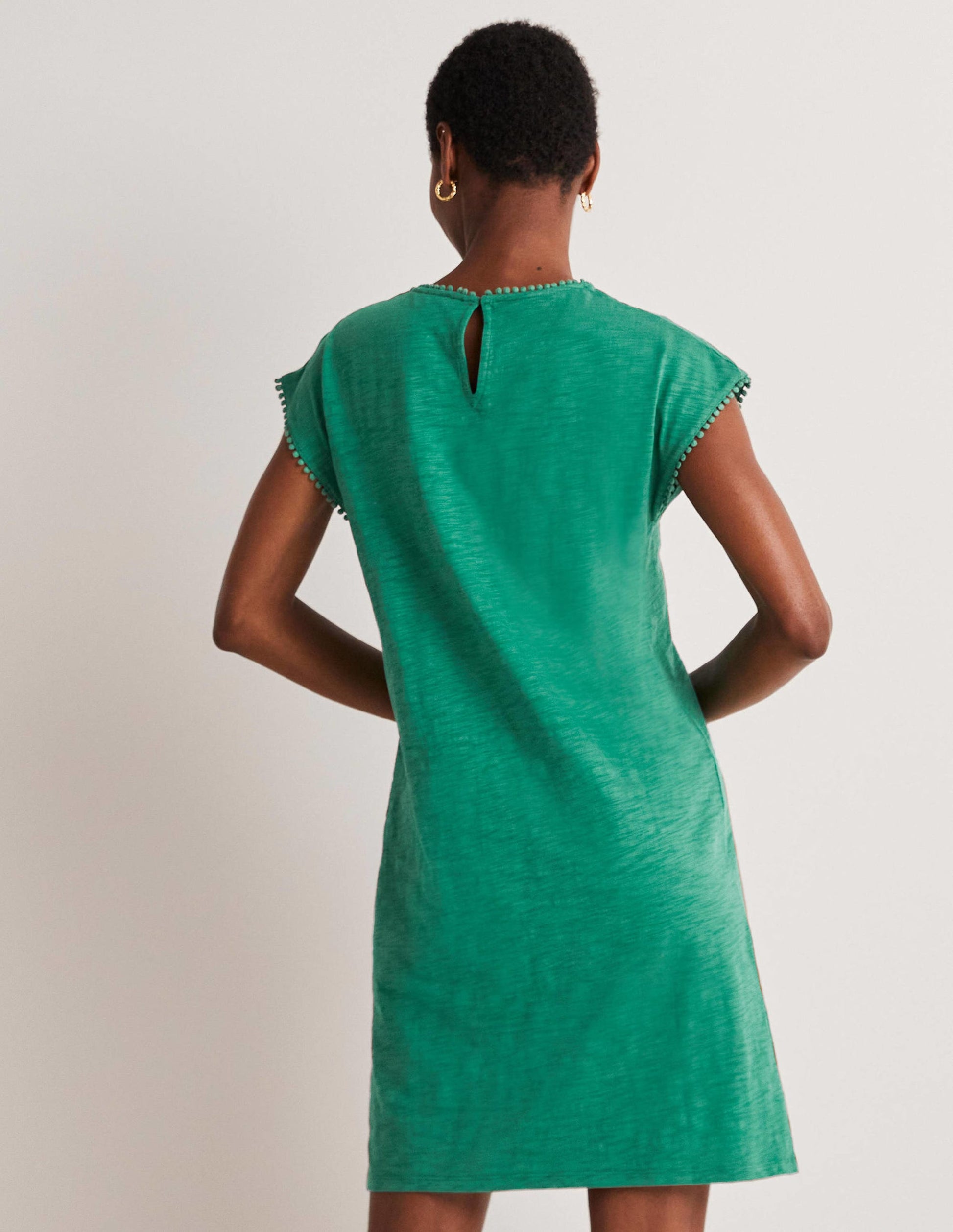 Cutwork Jersey T-shirt Dress-Shady Glade-3
