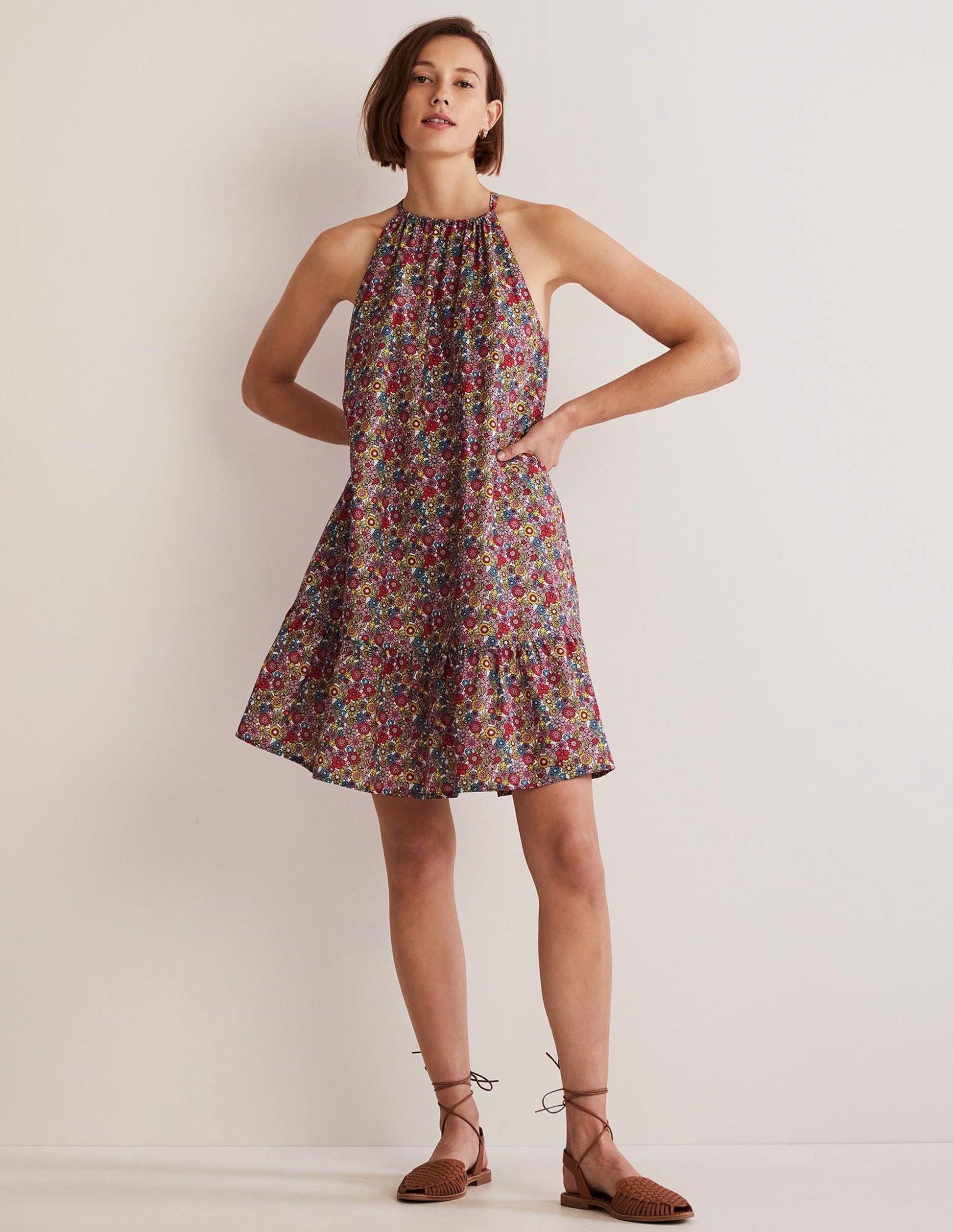 Ingrid Halterneck Dress-Multi, Bloom Garden-8