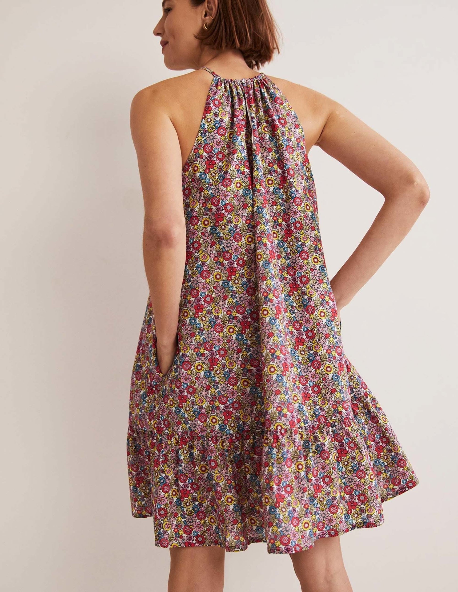 Ingrid Halterneck Dress-Multi, Bloom Garden-3