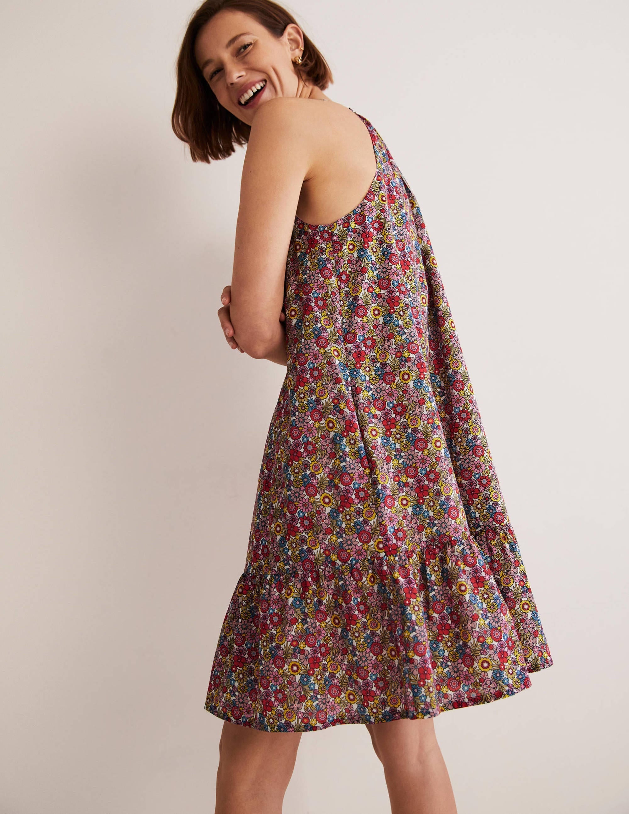 Ingrid Halterneck Dress-Multi, Bloom Garden - Image 5