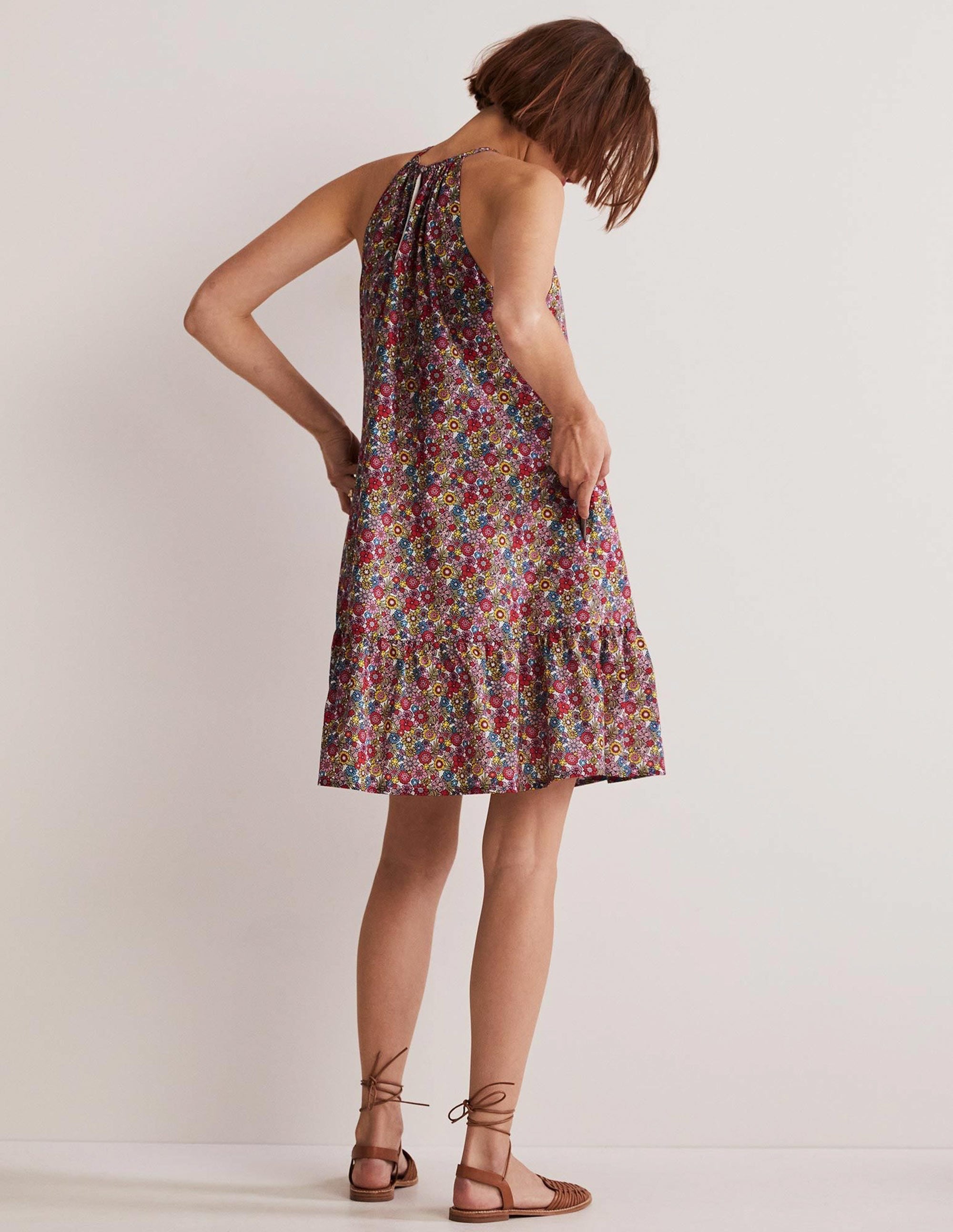 Ingrid Halterneck Dress-Multi, Bloom Garden - Image 6