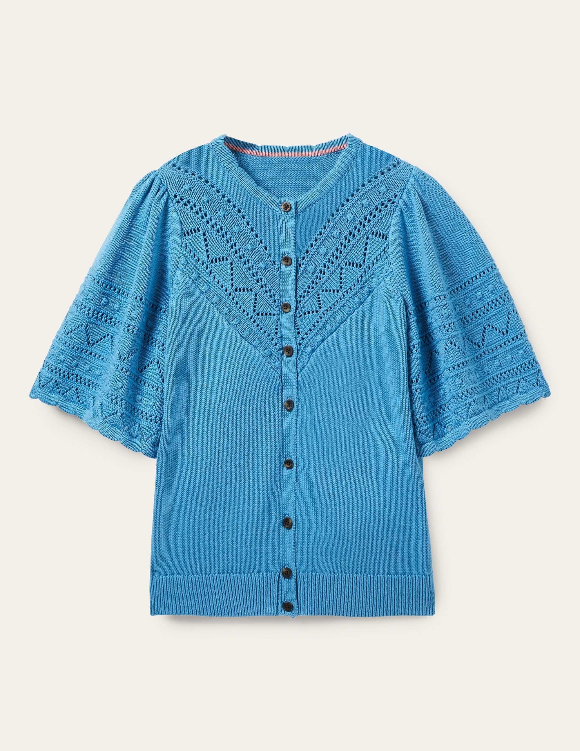 Wide Sleeve Crochet Cardigan-Mountain Spring - Image 7