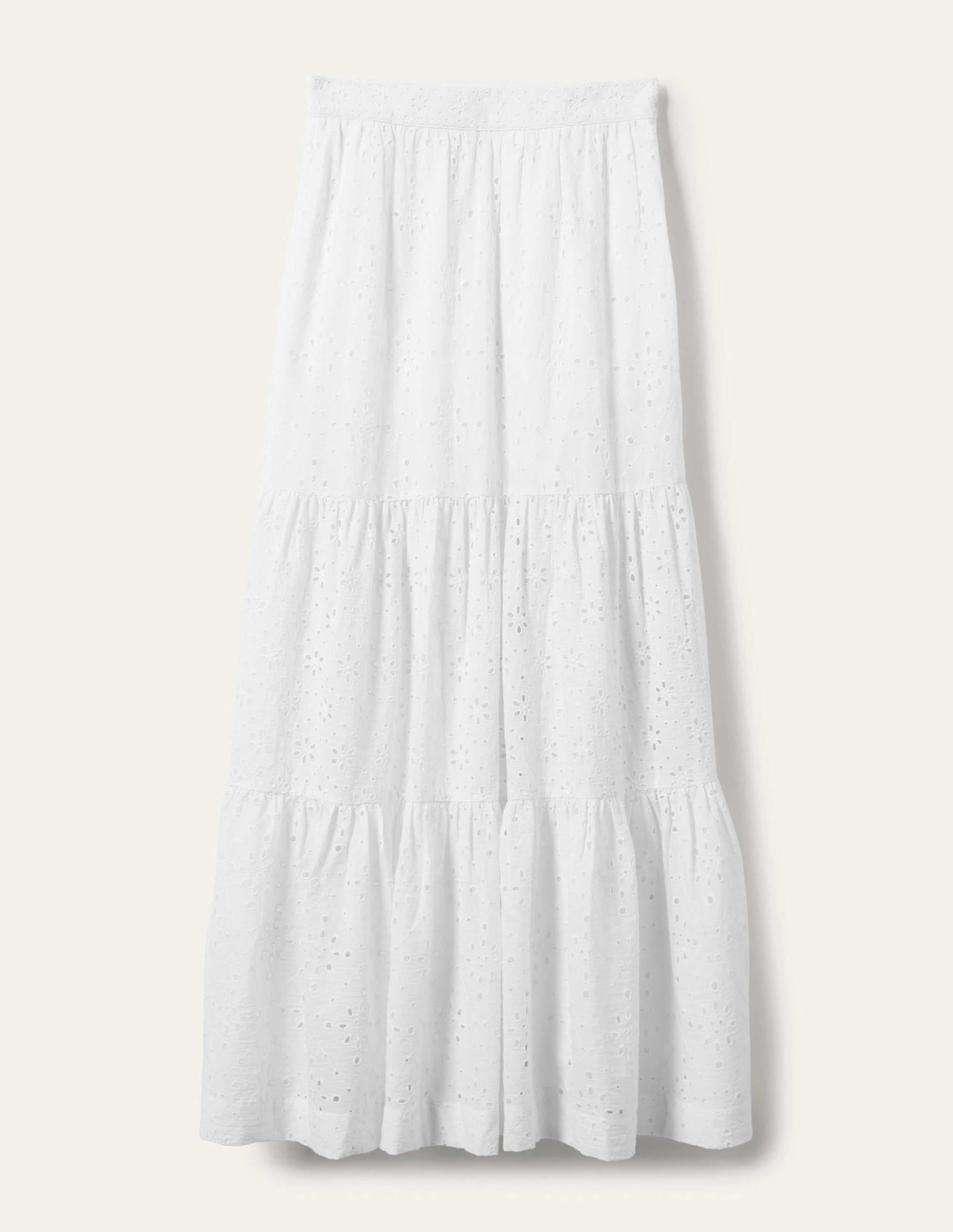 Hazel Broderie Maxi Skirt-White, Broderie-8