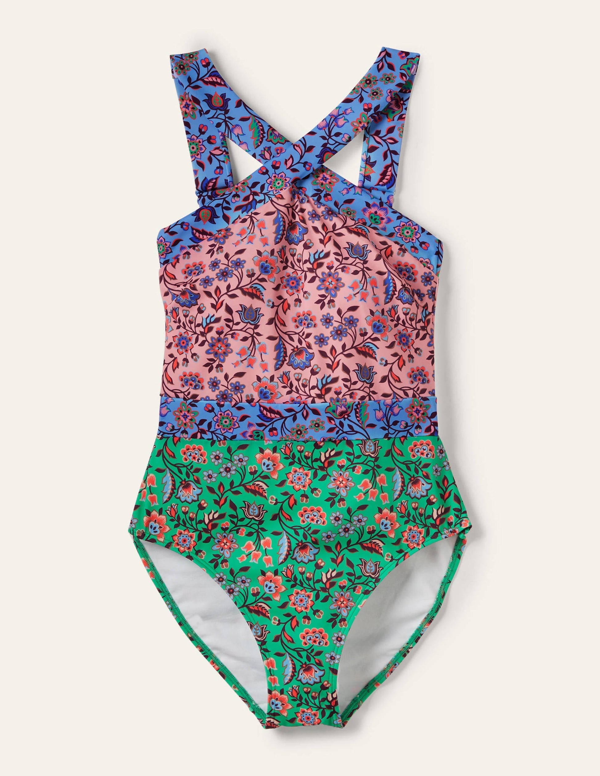 Positano Hotchpotch Swimsuit-Formica Pink, Oriental Meadow-11
