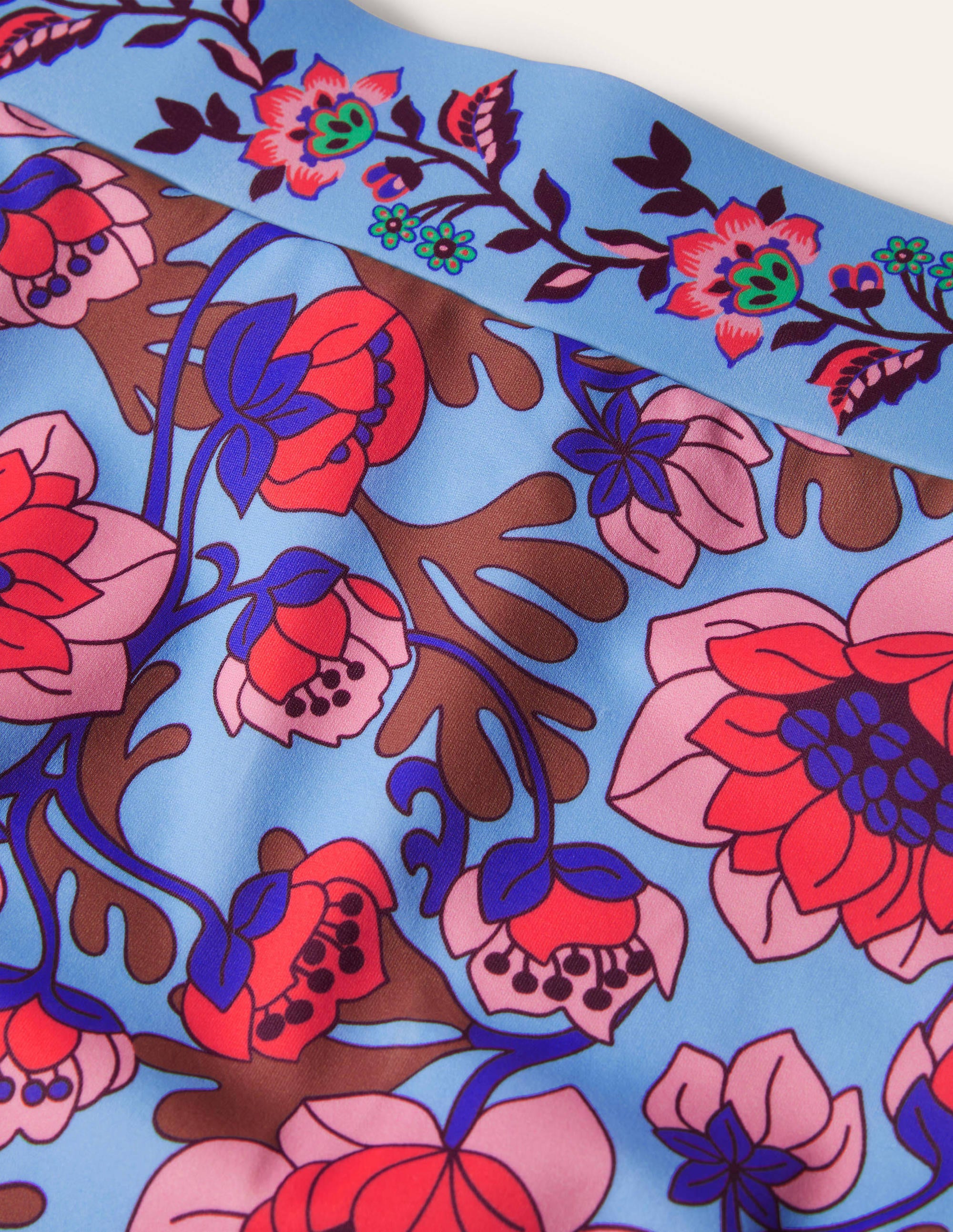 High Waisted Bikini Bottoms-Multi Horizon, Terrace Bud - Image 6