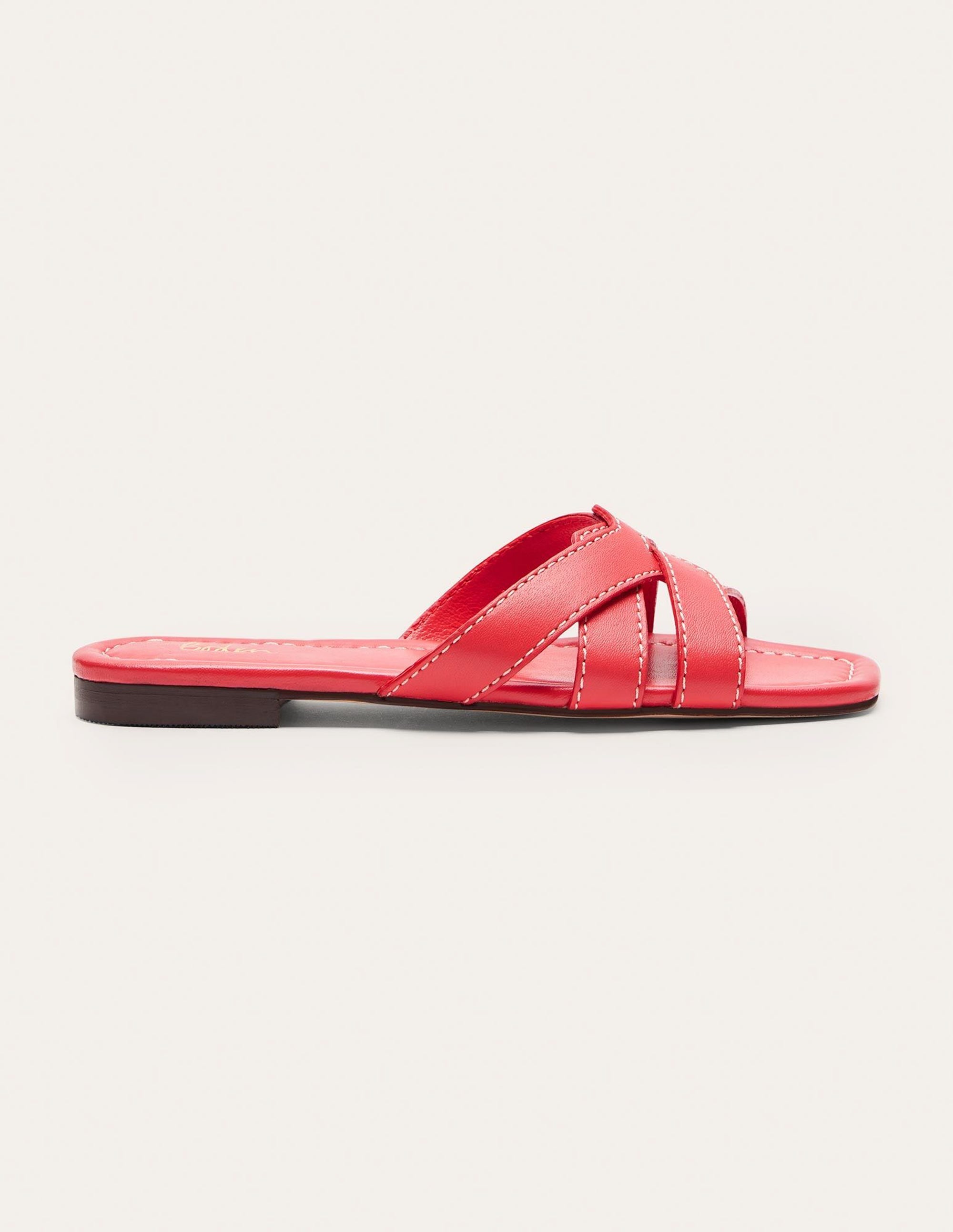 Geometric Flat Slides-Bright Poppy - Image 2