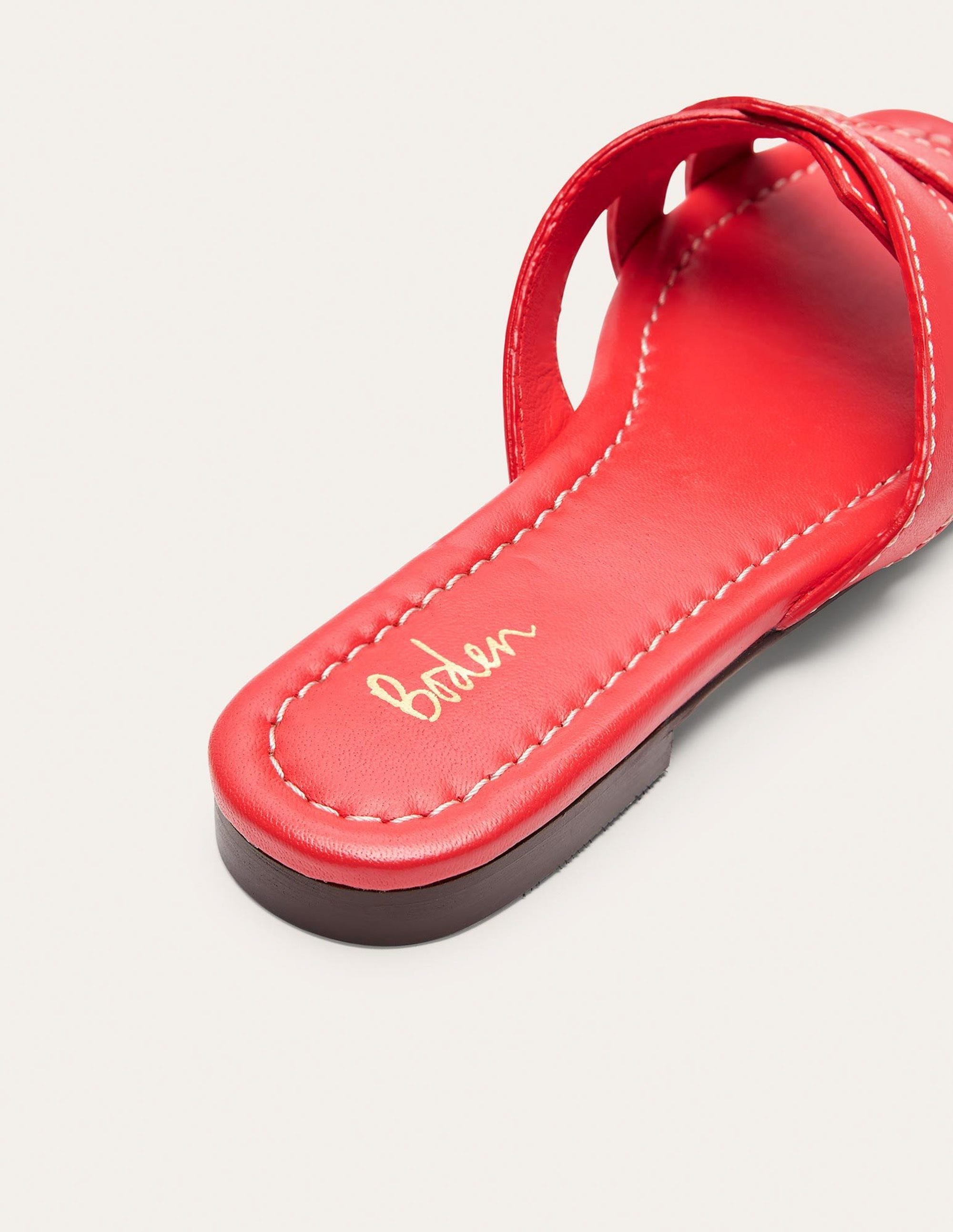 Geometric Flat Slides-Bright Poppy - Image 3
