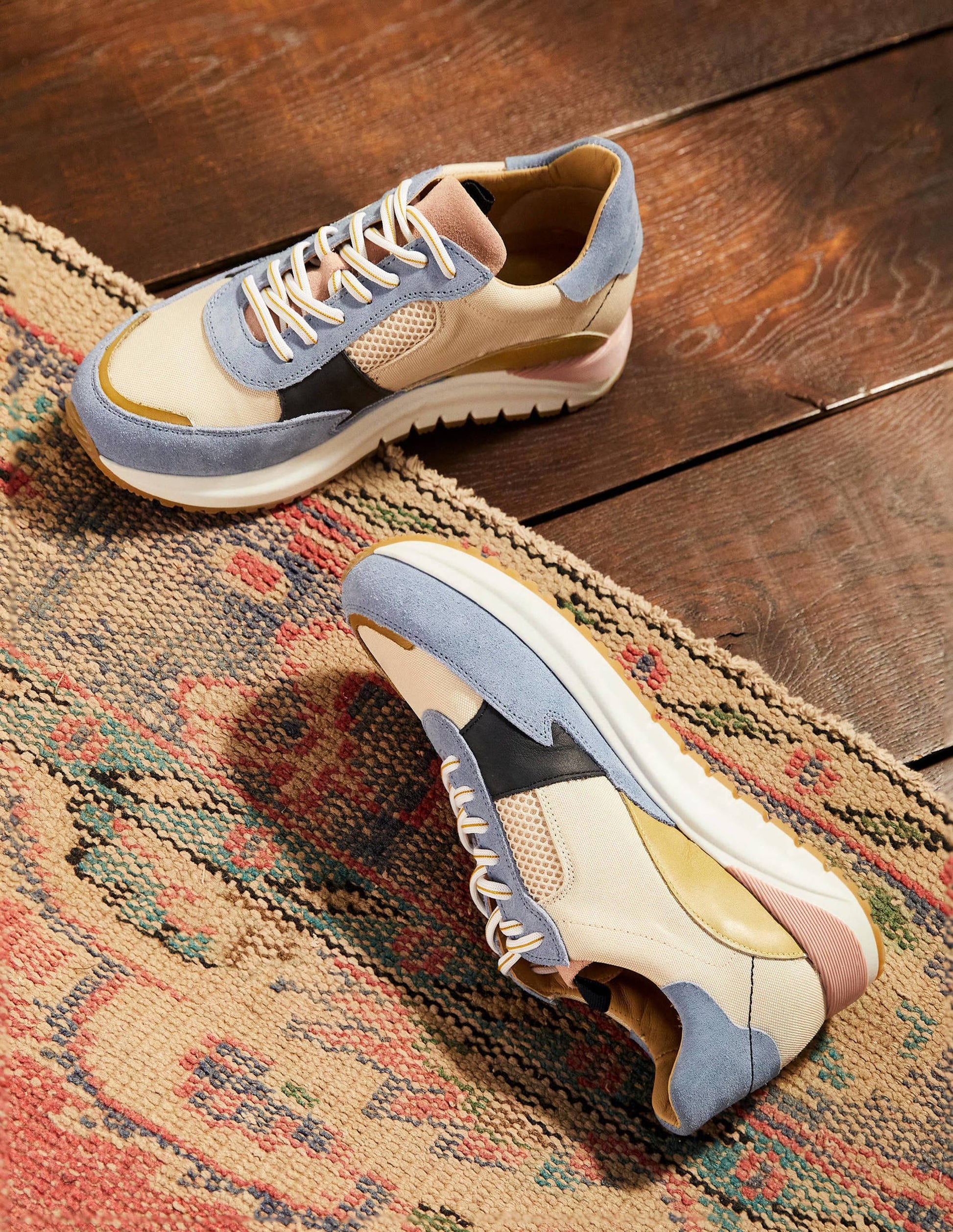 Colourblock Trainers-Dawn Sky-1