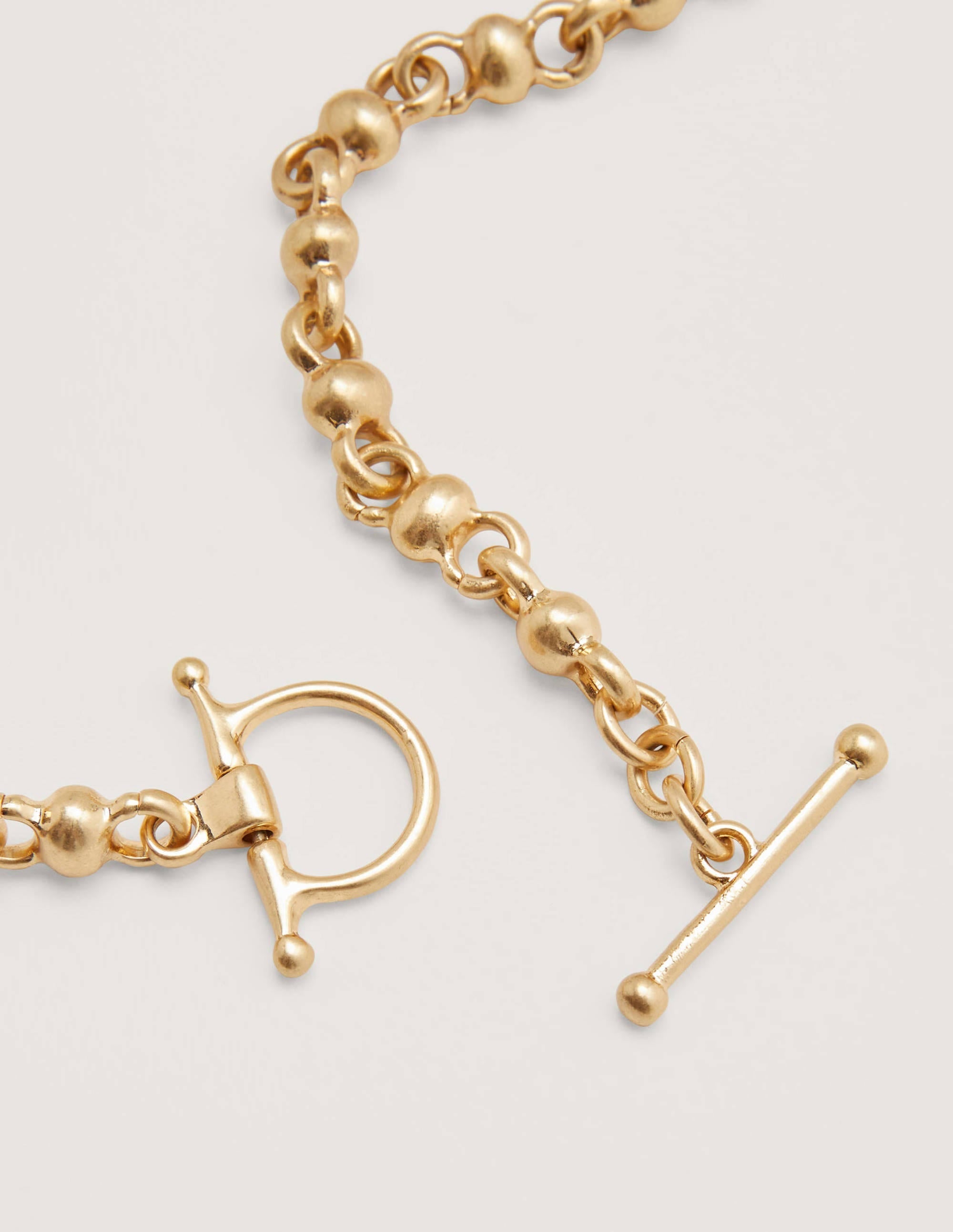 Snaffle Chain Necklace-Gold Metallic - Image 2