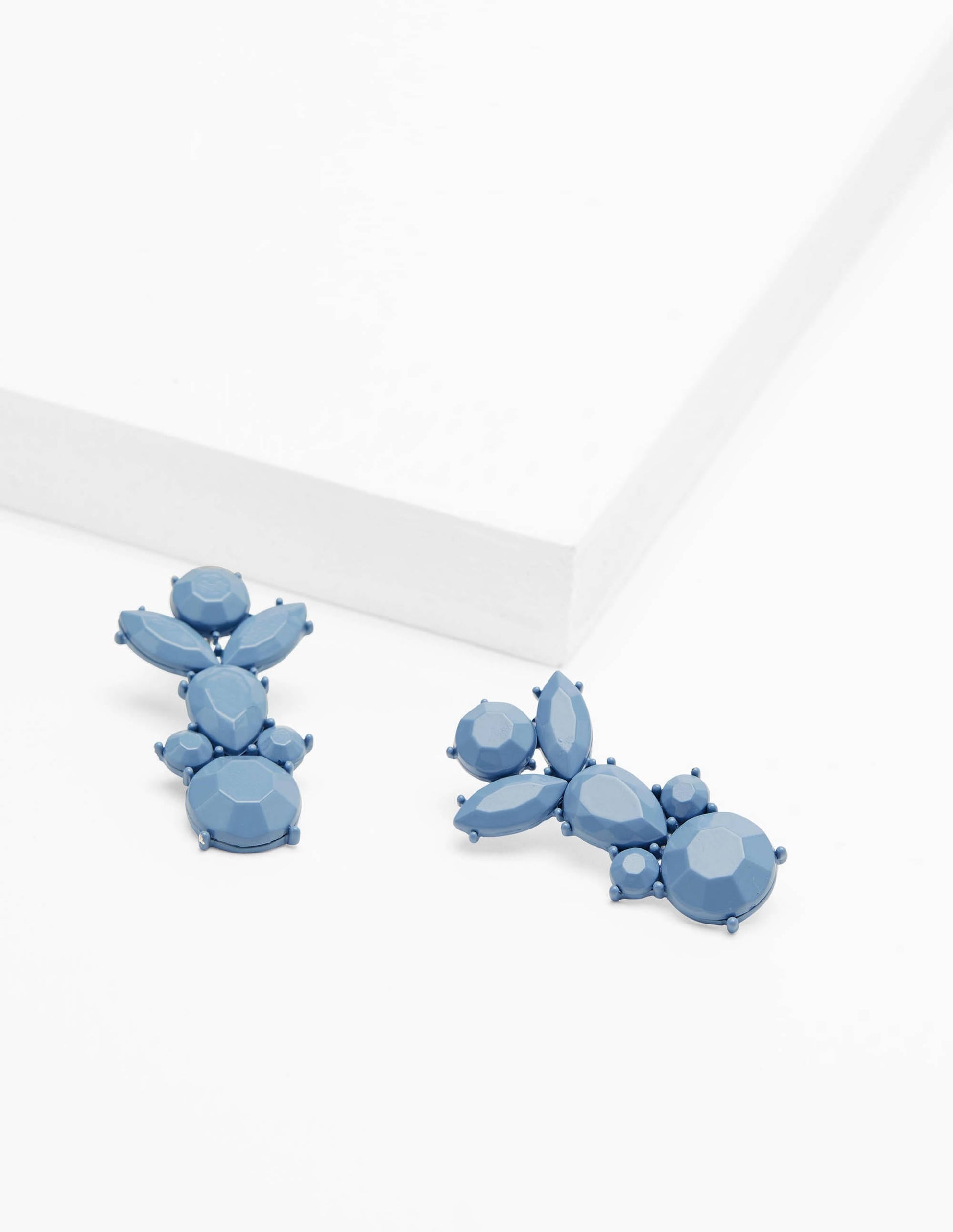 Jewel Earrings-Dusty Blue-1