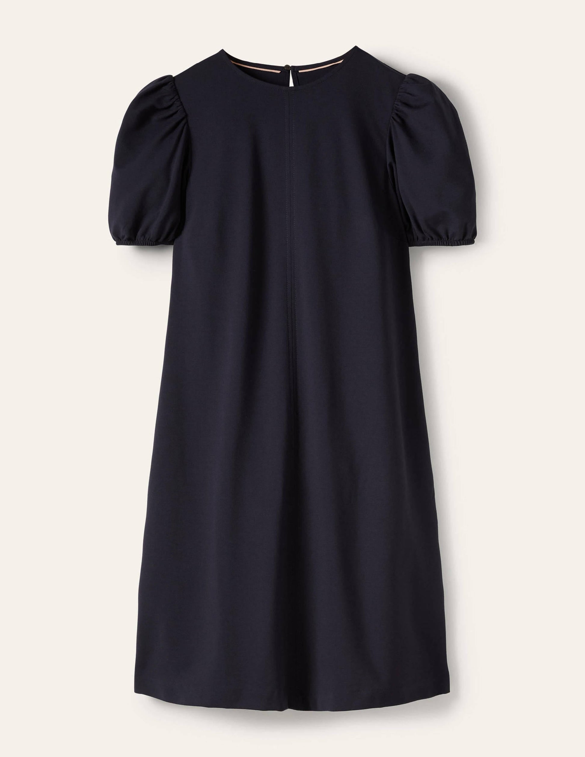 Seam Detail Jersey Shift Dress-Navy-5