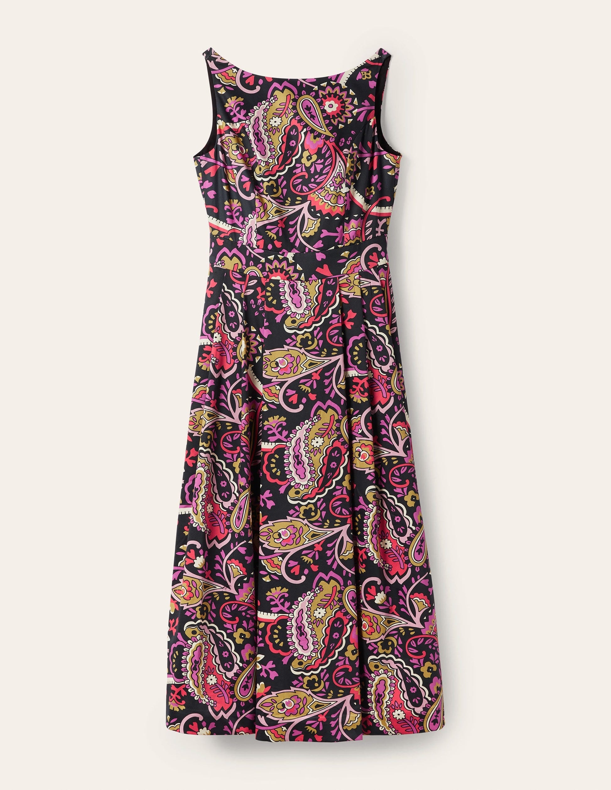 Scoop Back Fit and Flare Dress-Black,  Fantastical-5