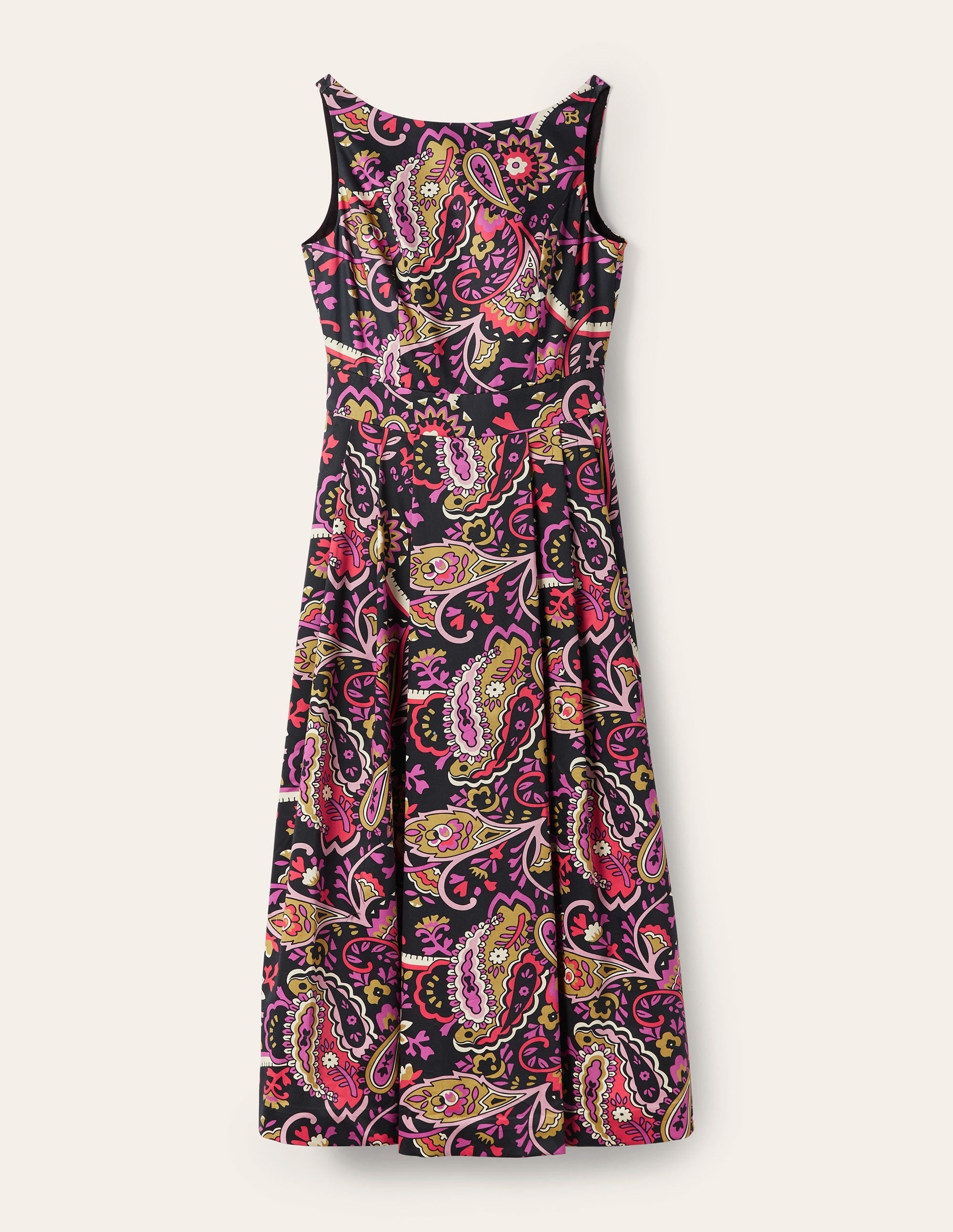 Scoop Back Fit and Flare Dress-Black,  Fantastical - Image 5