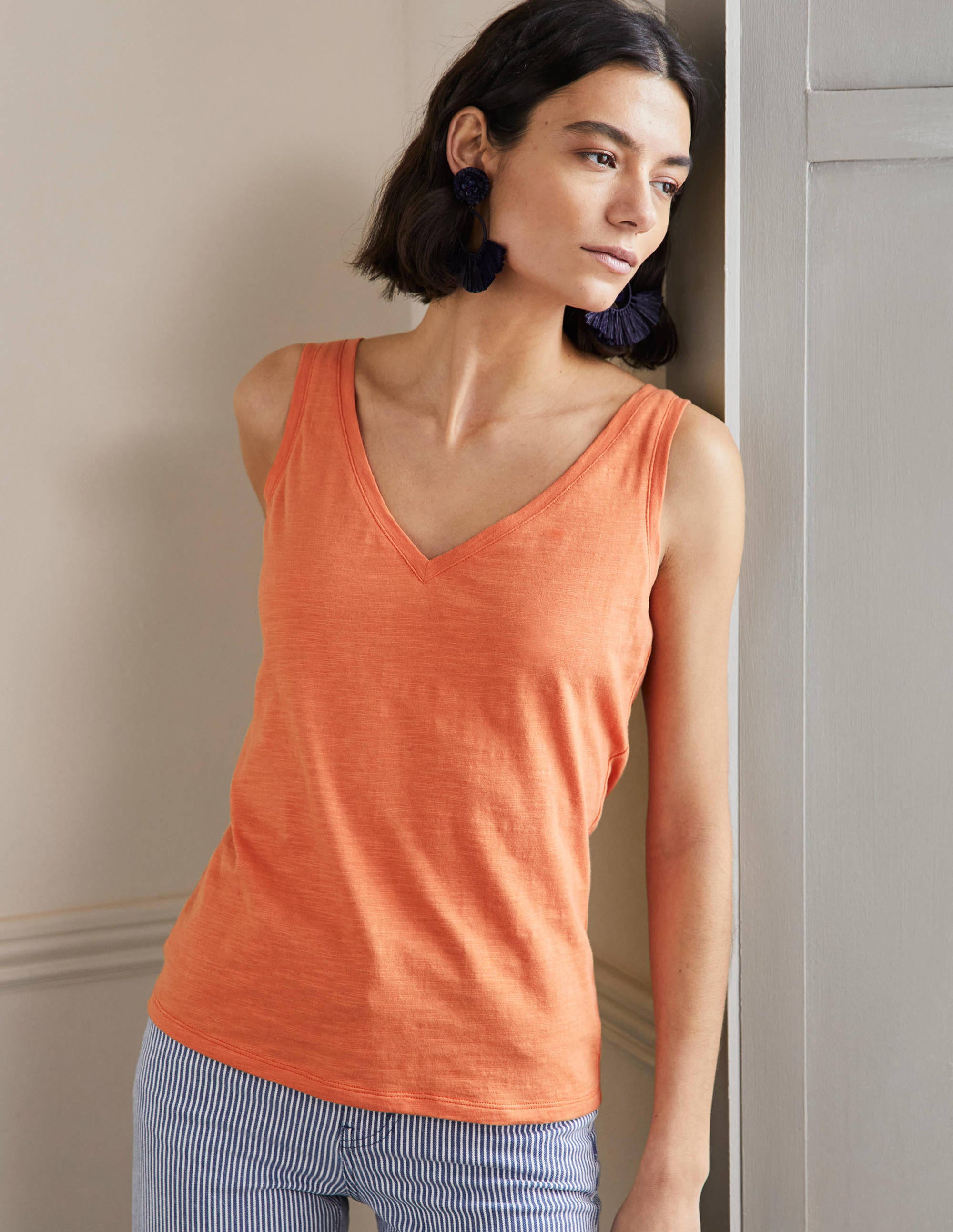 Cotton Vest-Dusty Orange - Image 4