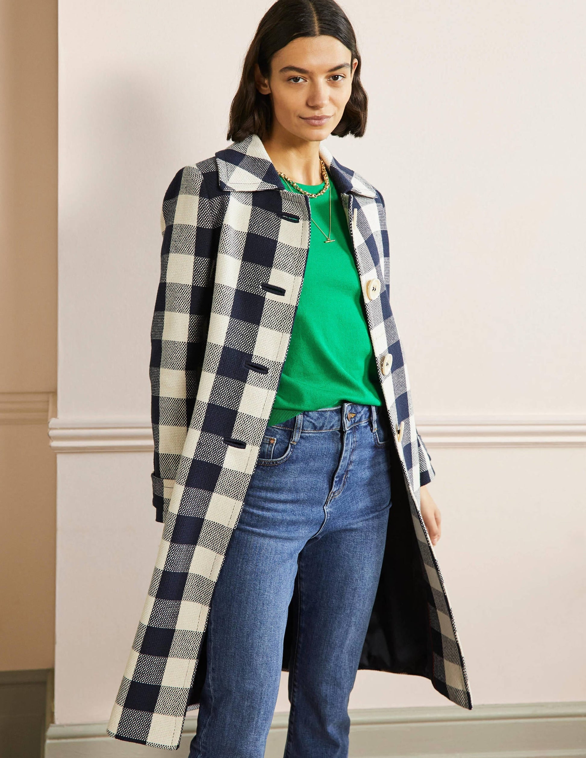 Cotton Crew Neck Jumper-Highland Green-4