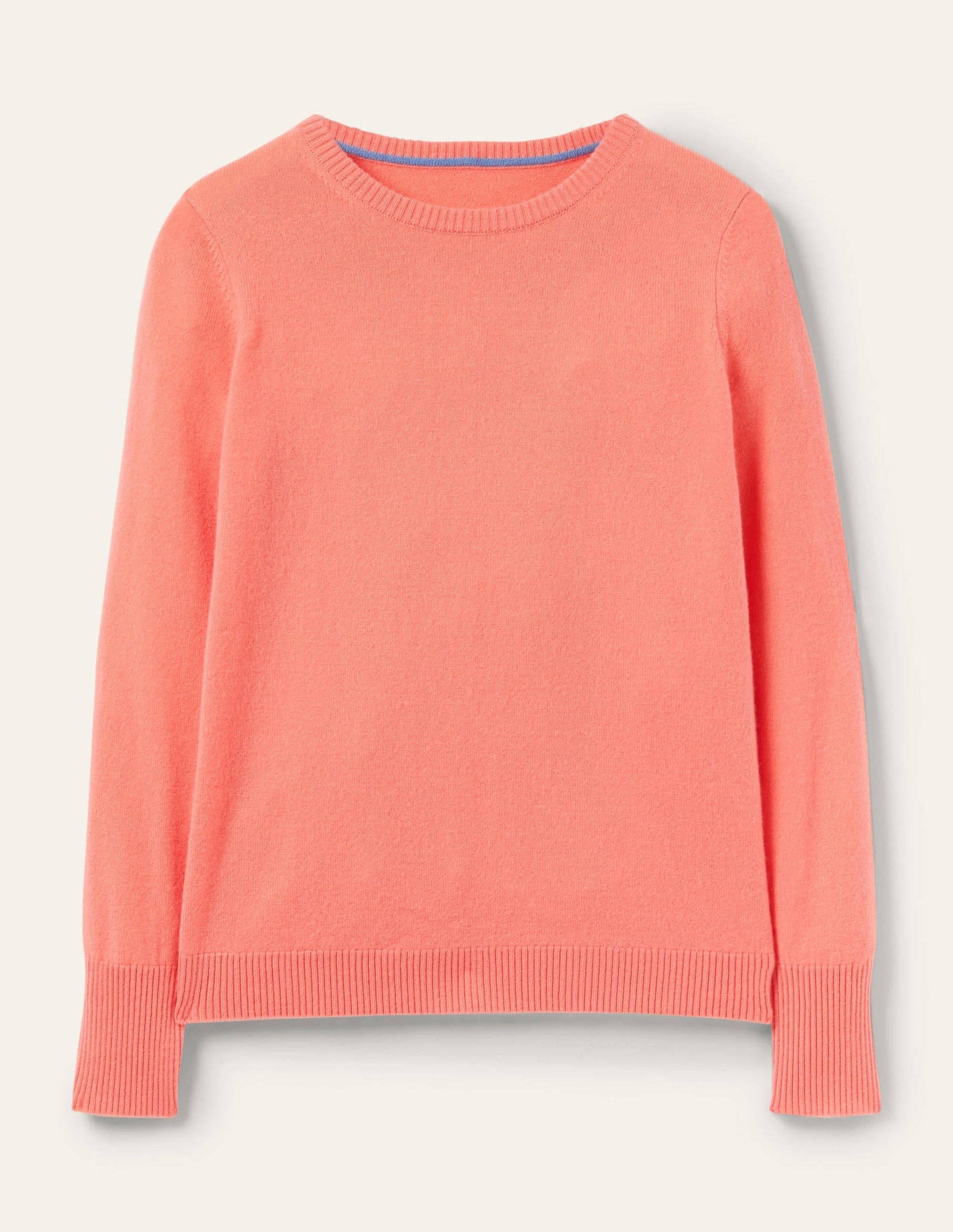 Cashmere Crew Neck Jumper-Chalky Coral-6