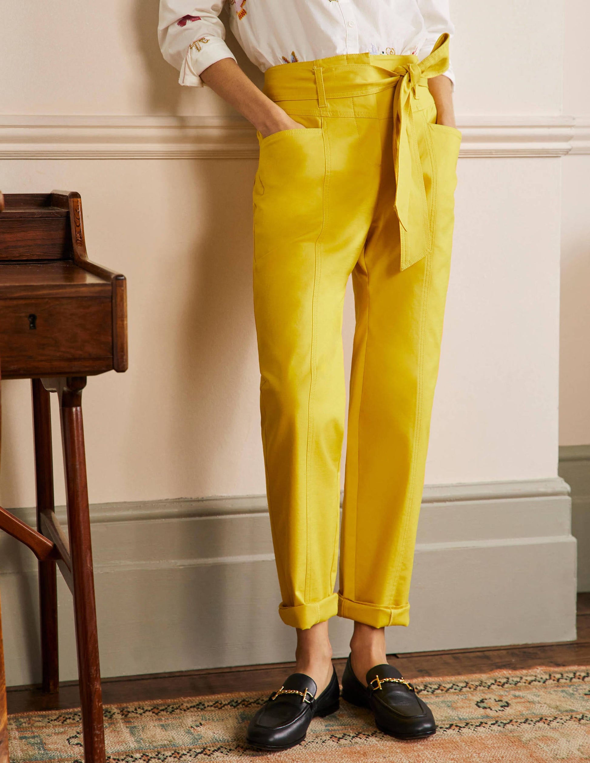 Tailored Tie Waist Trouser-Wasp-4