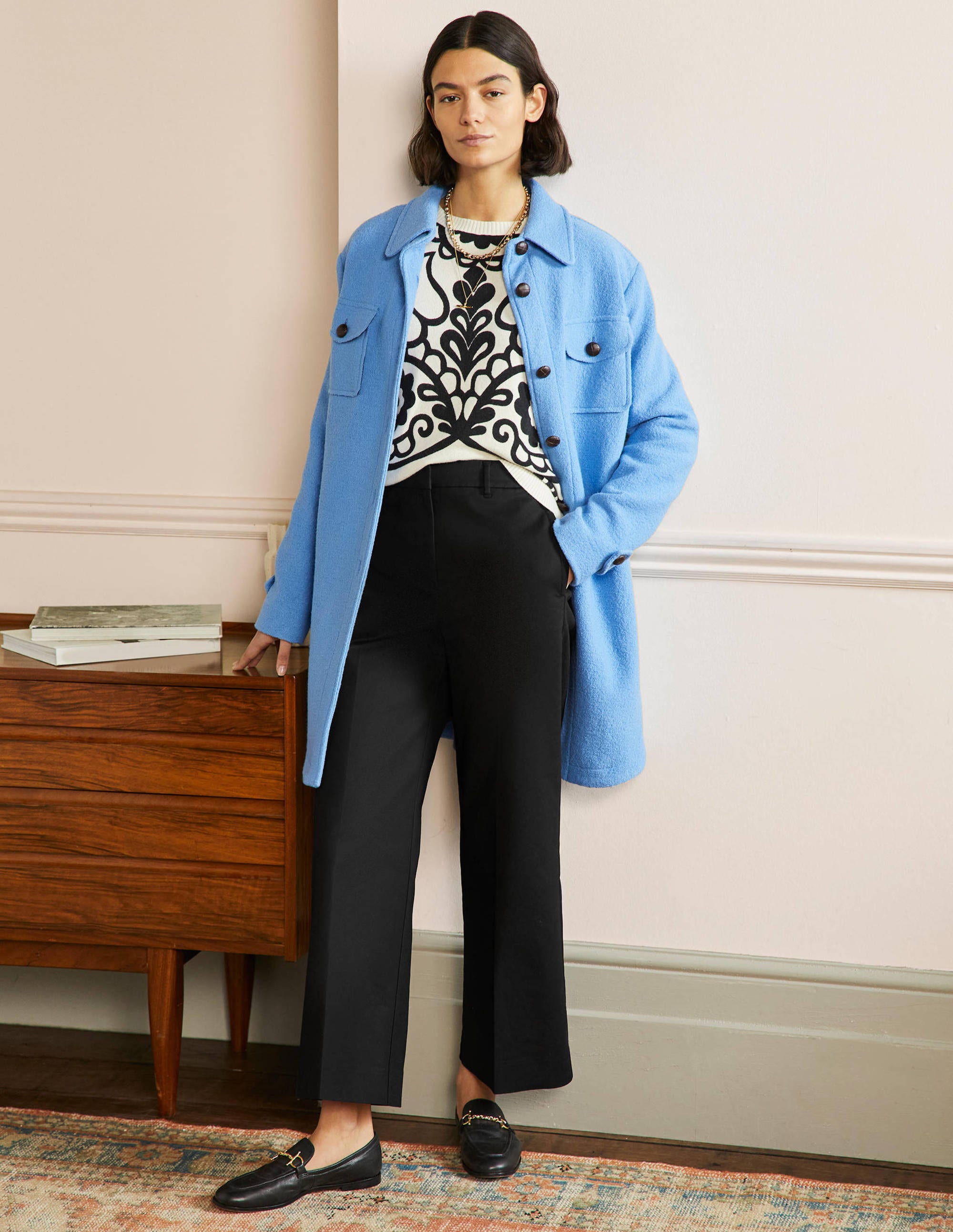 High Waisted Richmond Trousers-Black - Image 1
