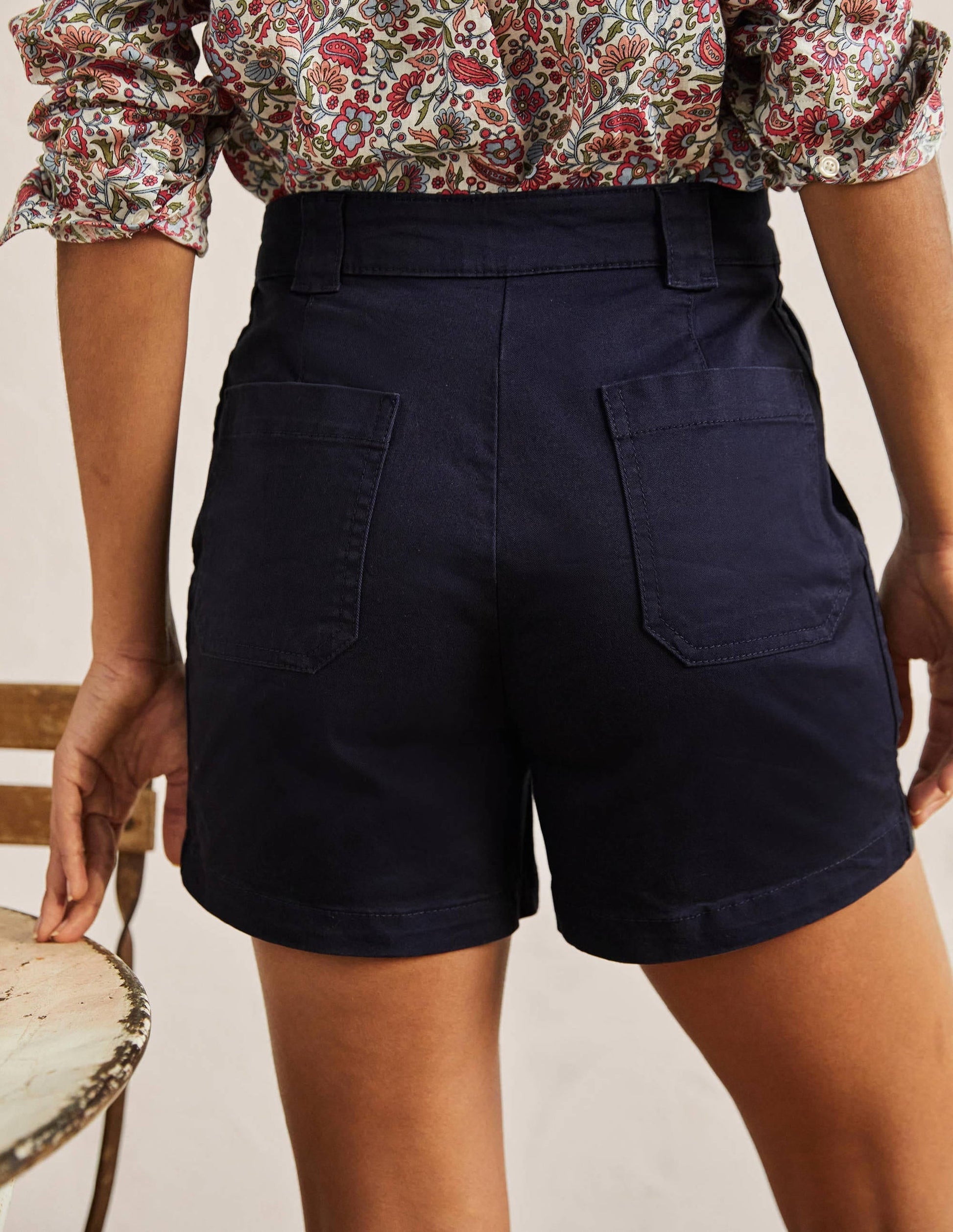 Classic Chino Shorts-Navy-3