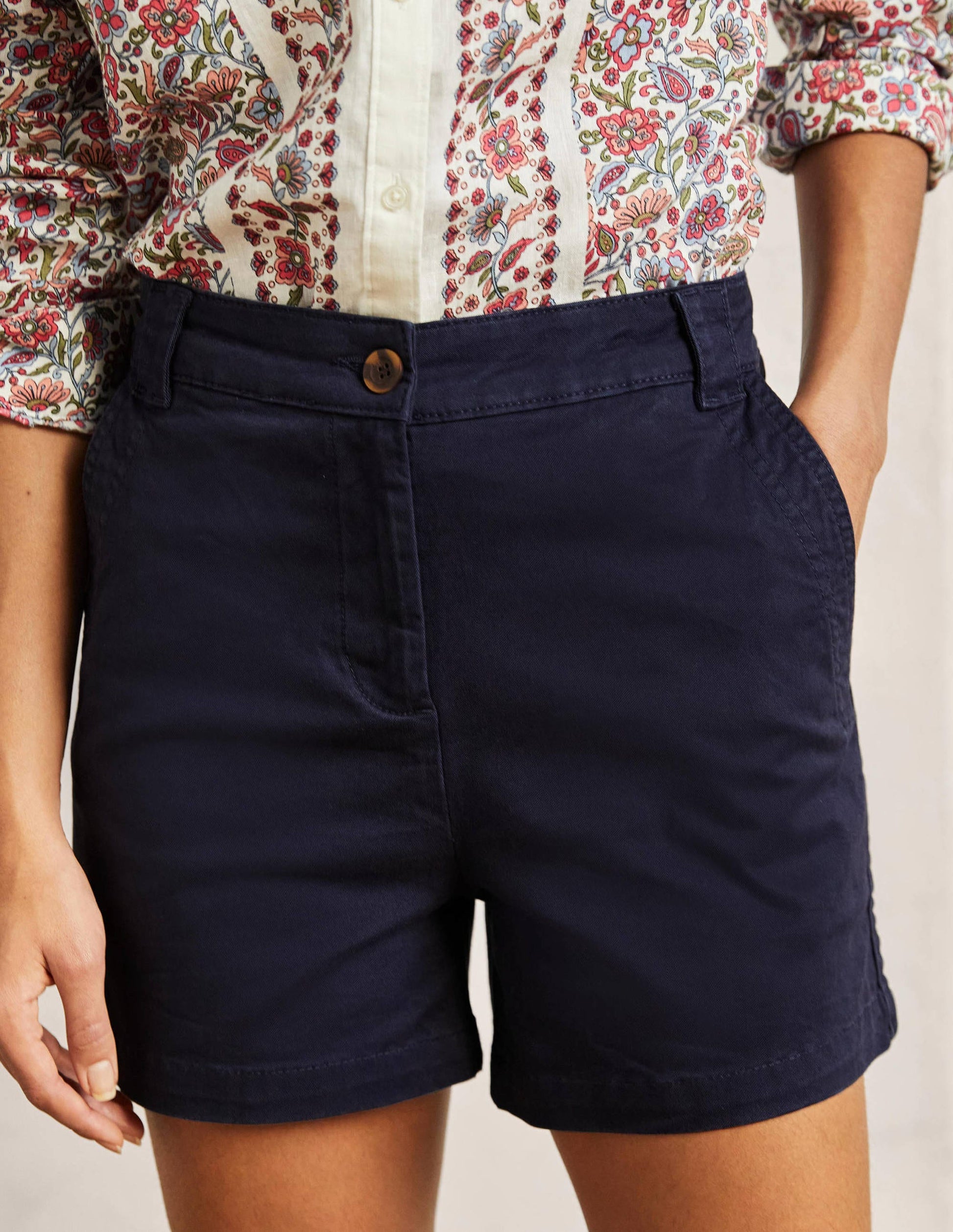 Classic Chino Shorts-Navy-4