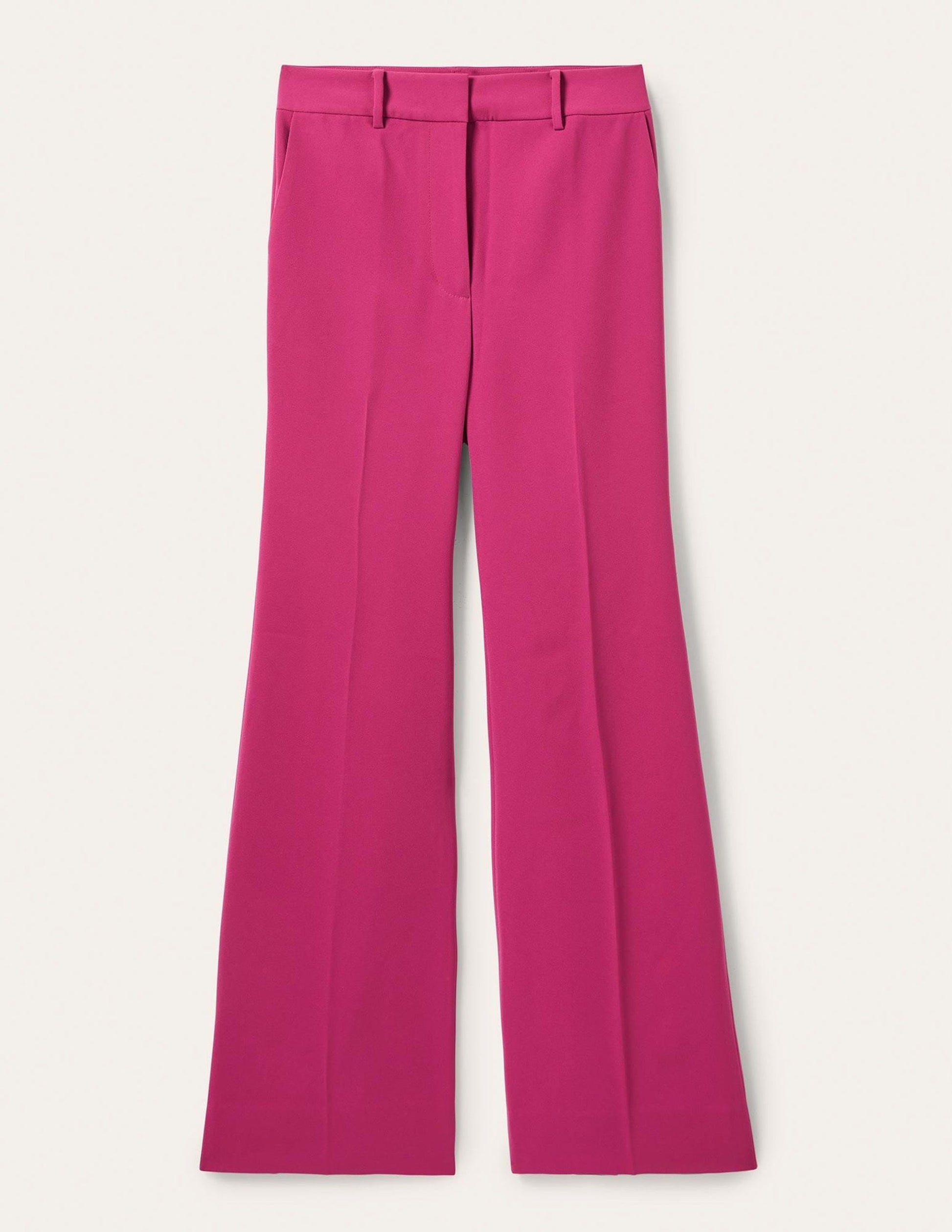 Relaxed Bootcut Trouser-Very Berry Pink-5