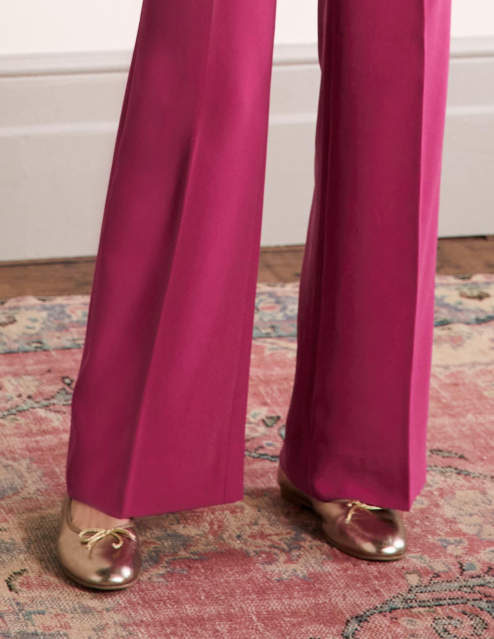 Relaxed Bootcut Trouser-Very Berry Pink - Image 2