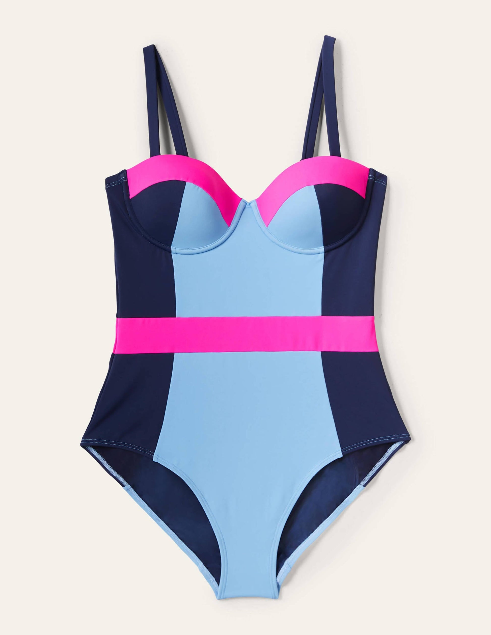 Portofino Cup-size Swimsuit-Horizon Colourblock-5