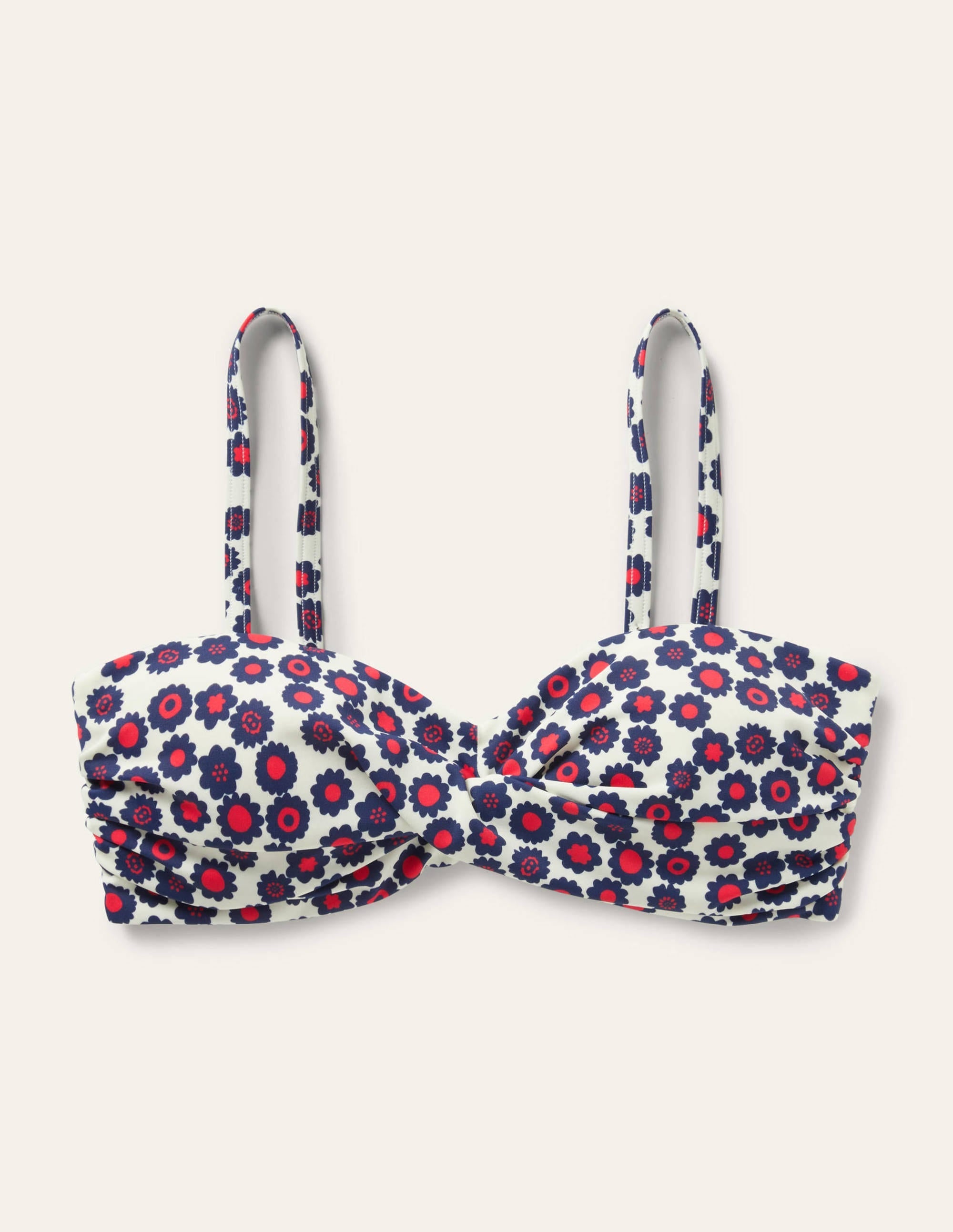 Catania Cup-size Bikini Top-Ivory, Ditsy Swirl - Image 5