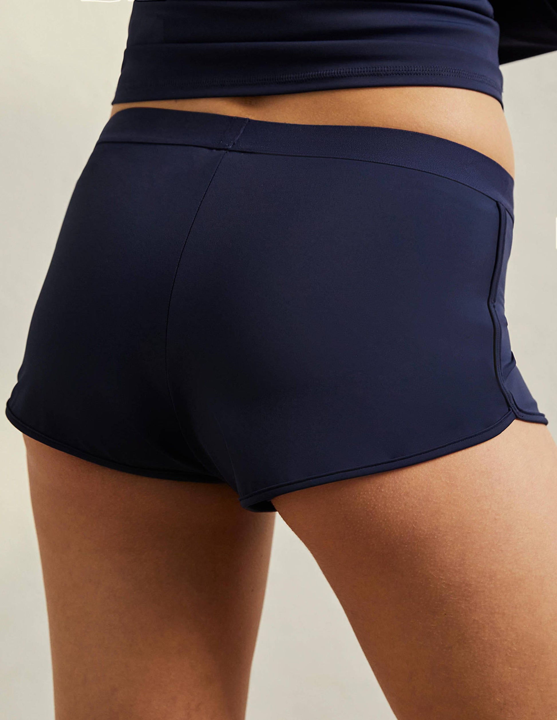 Elastic Band Beach Short-French Navy-3