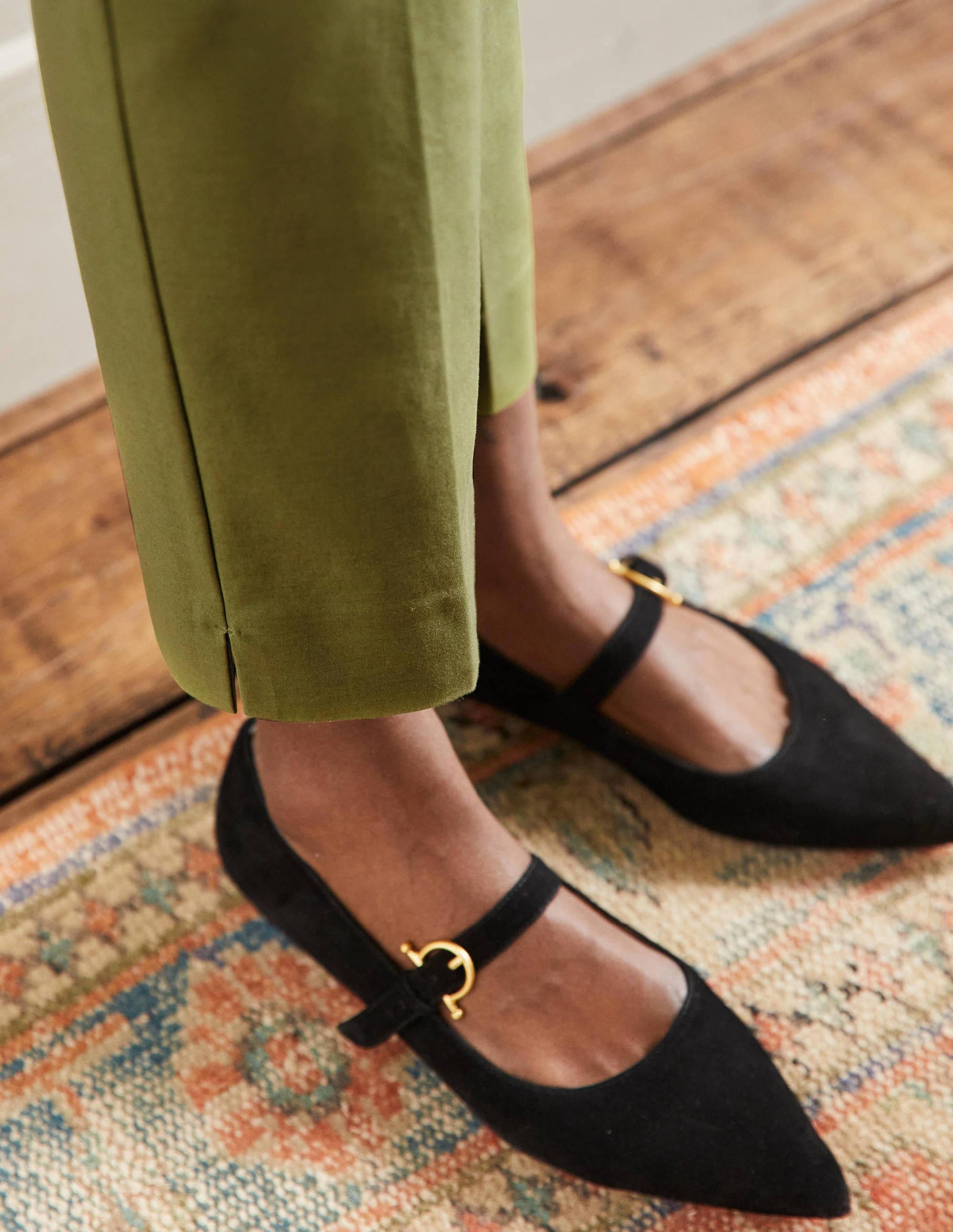 Richmond 7/8 Trouser-Pea Green-2