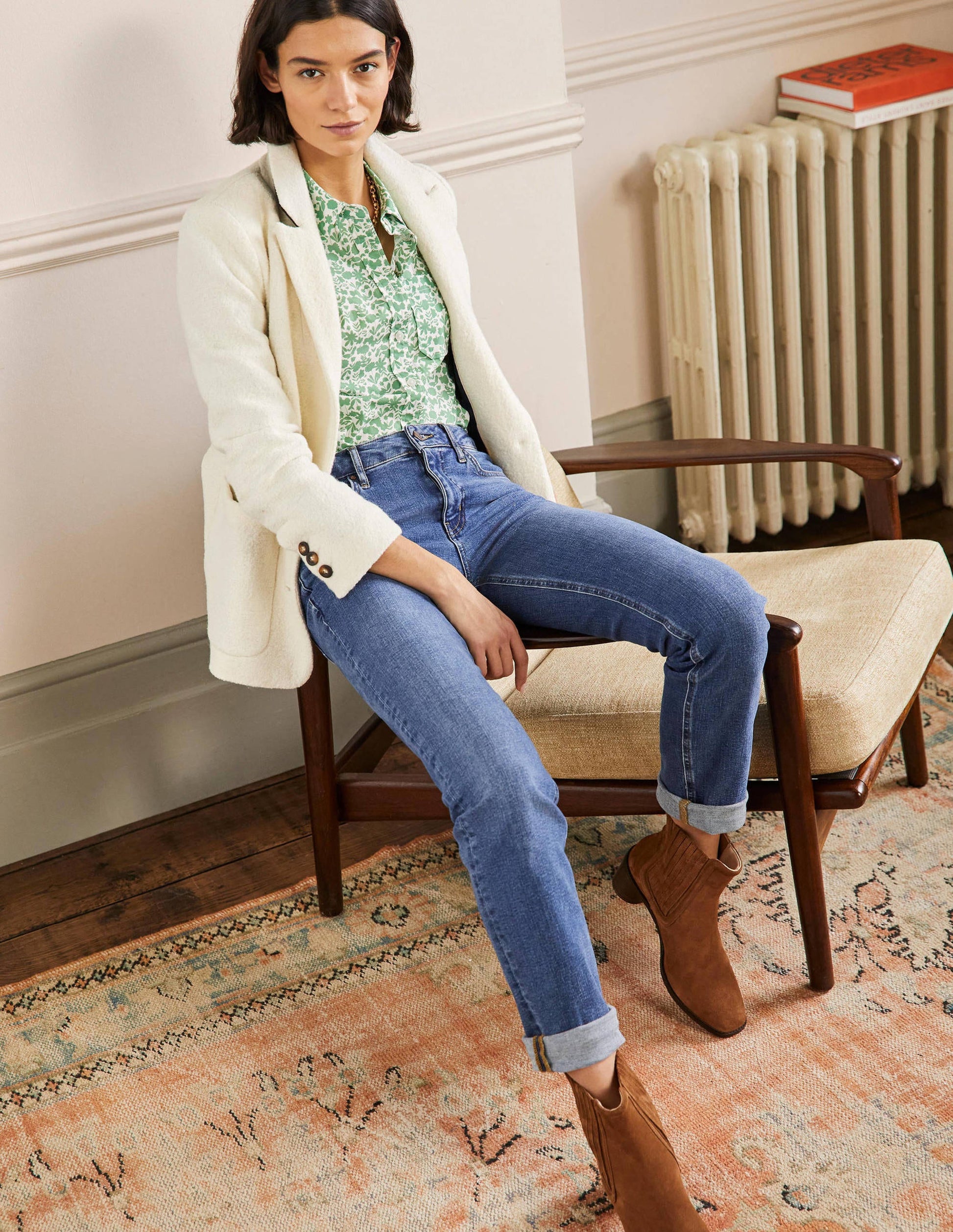 Slim Straight Jeans-Mid Vintage-1