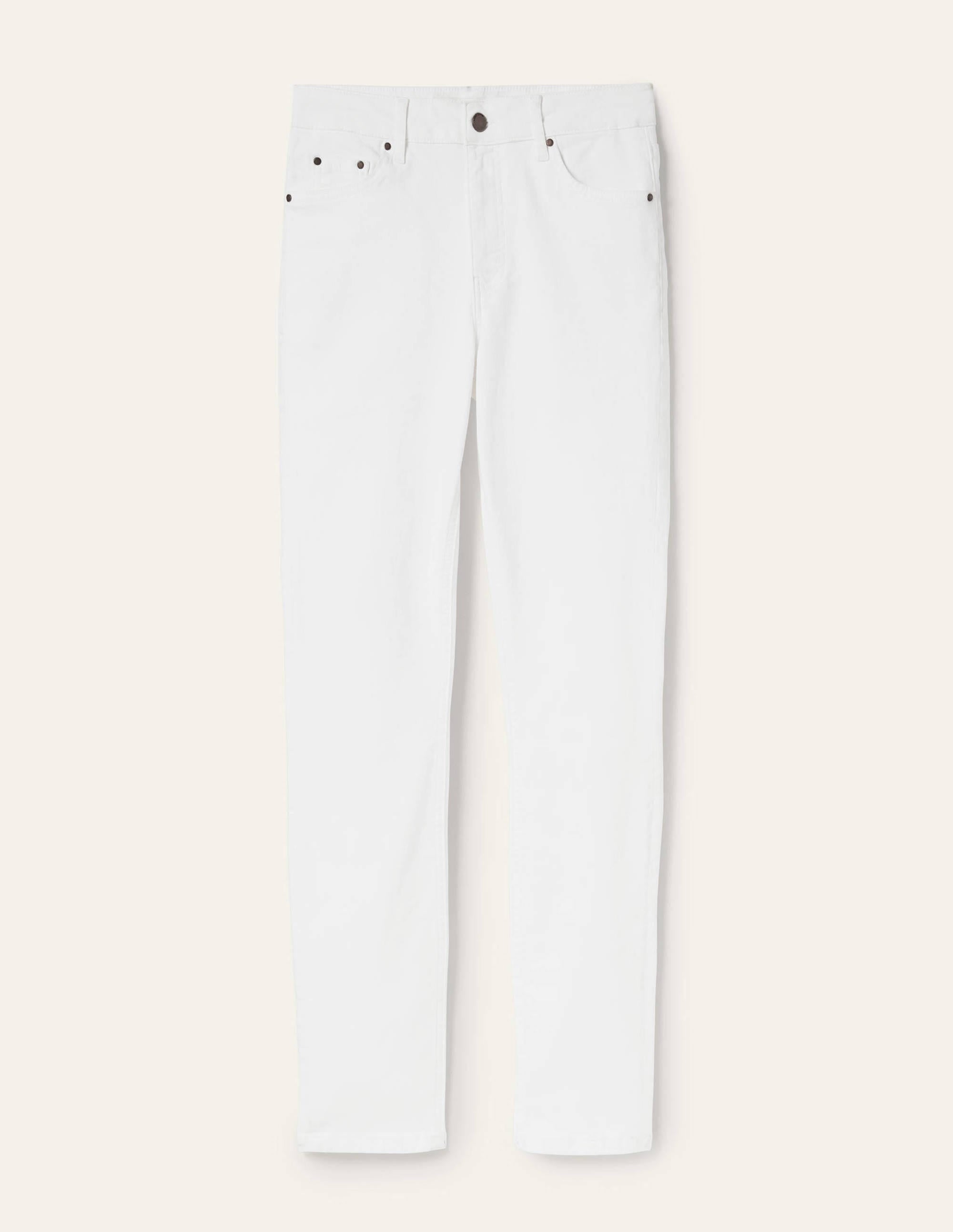 Slim Straight Jeans-White - Image 11