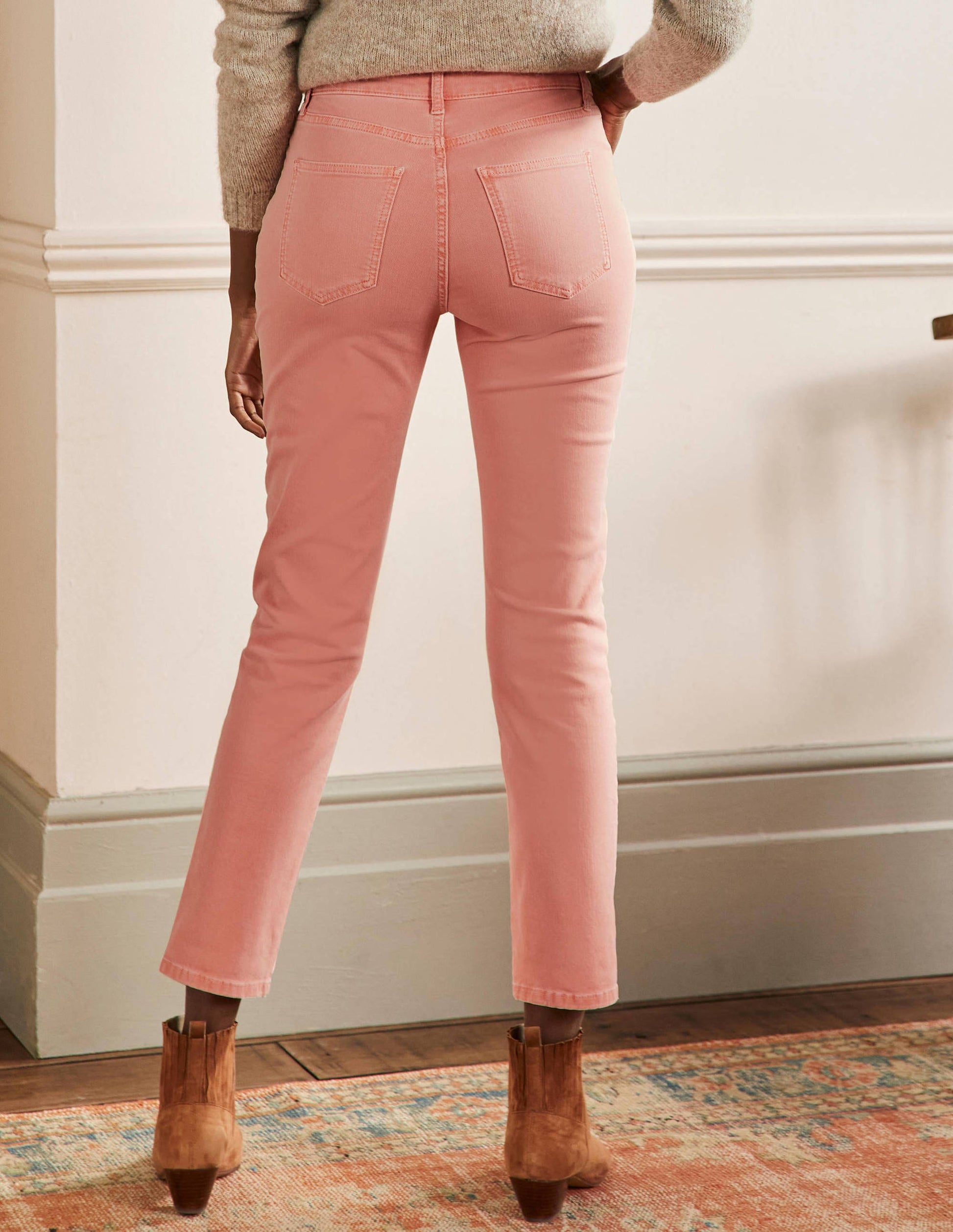 Slim Straight Ankle Skimmers-Burnt Coral-3