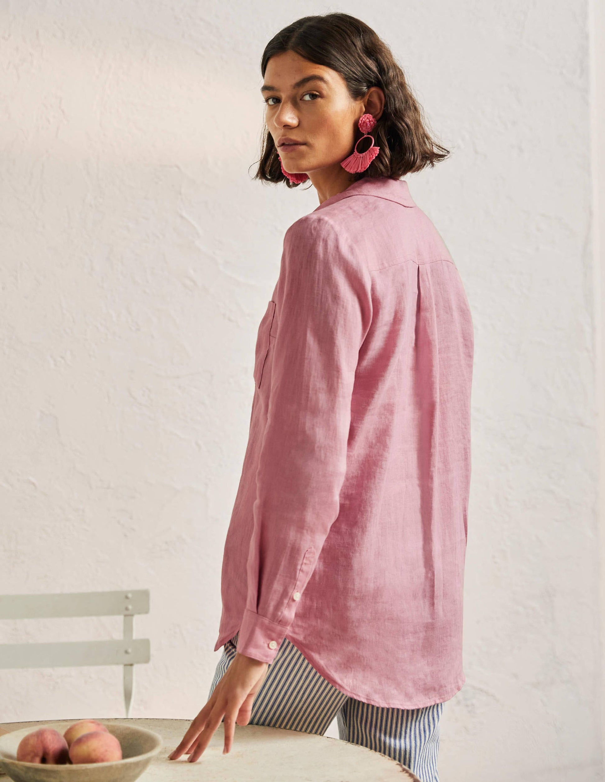 Linen Shirt-Formica Pink-3