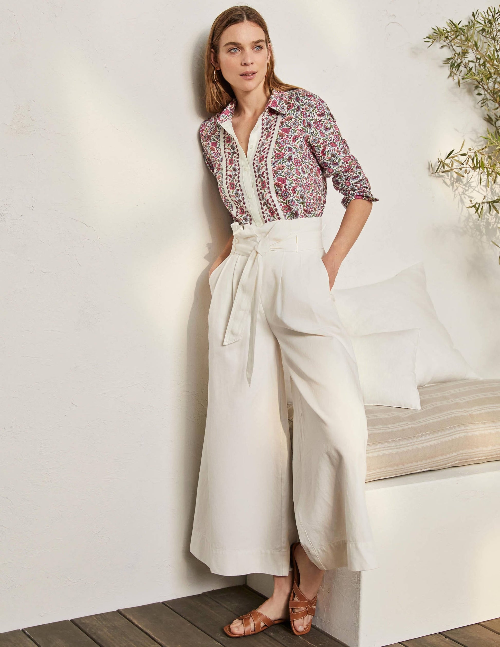 Linen Shirt-Ivory, Paradise Bay-4