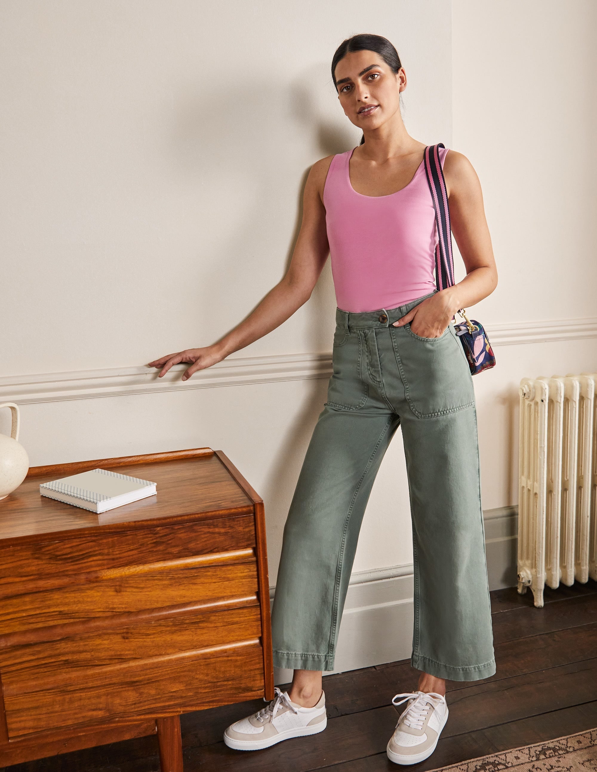 Double Layer Front Vest-Posy Pink - Image 4