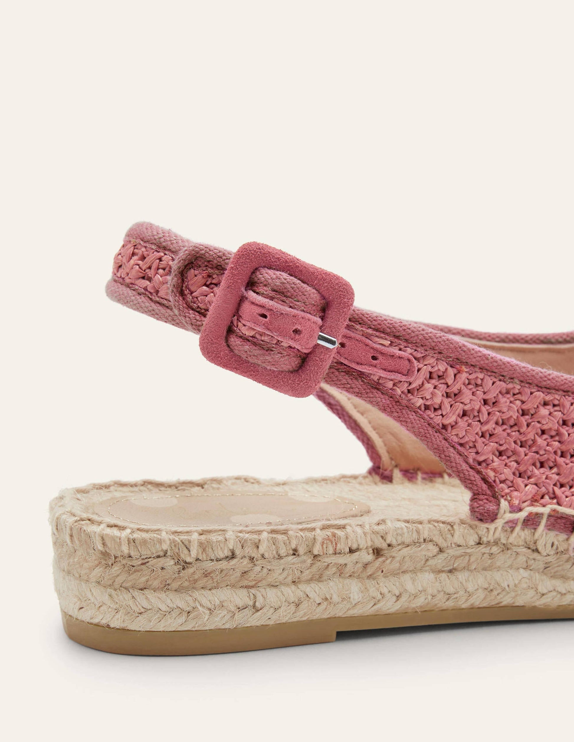 Slingback Espadrille Sandals-Woven Dusty Red-2
