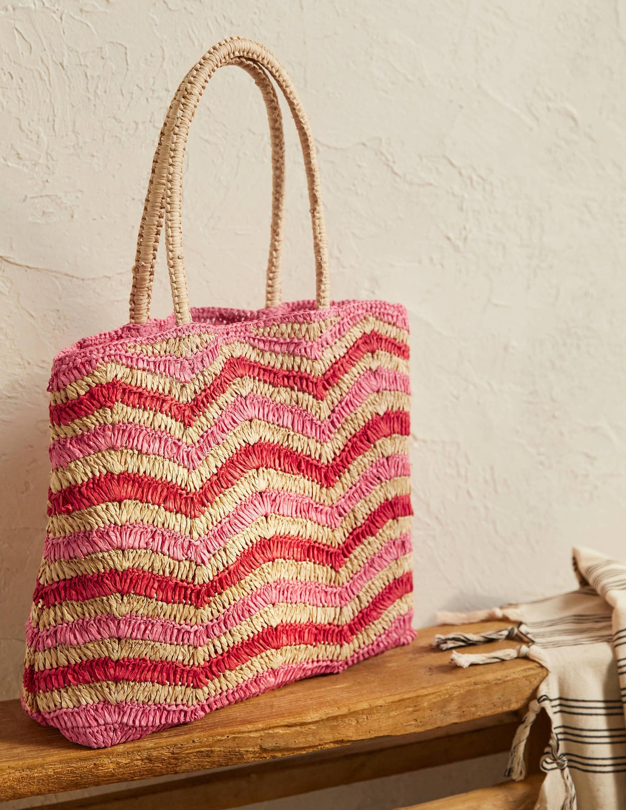 Soft Straw Bag-Zig Zag - Image 1