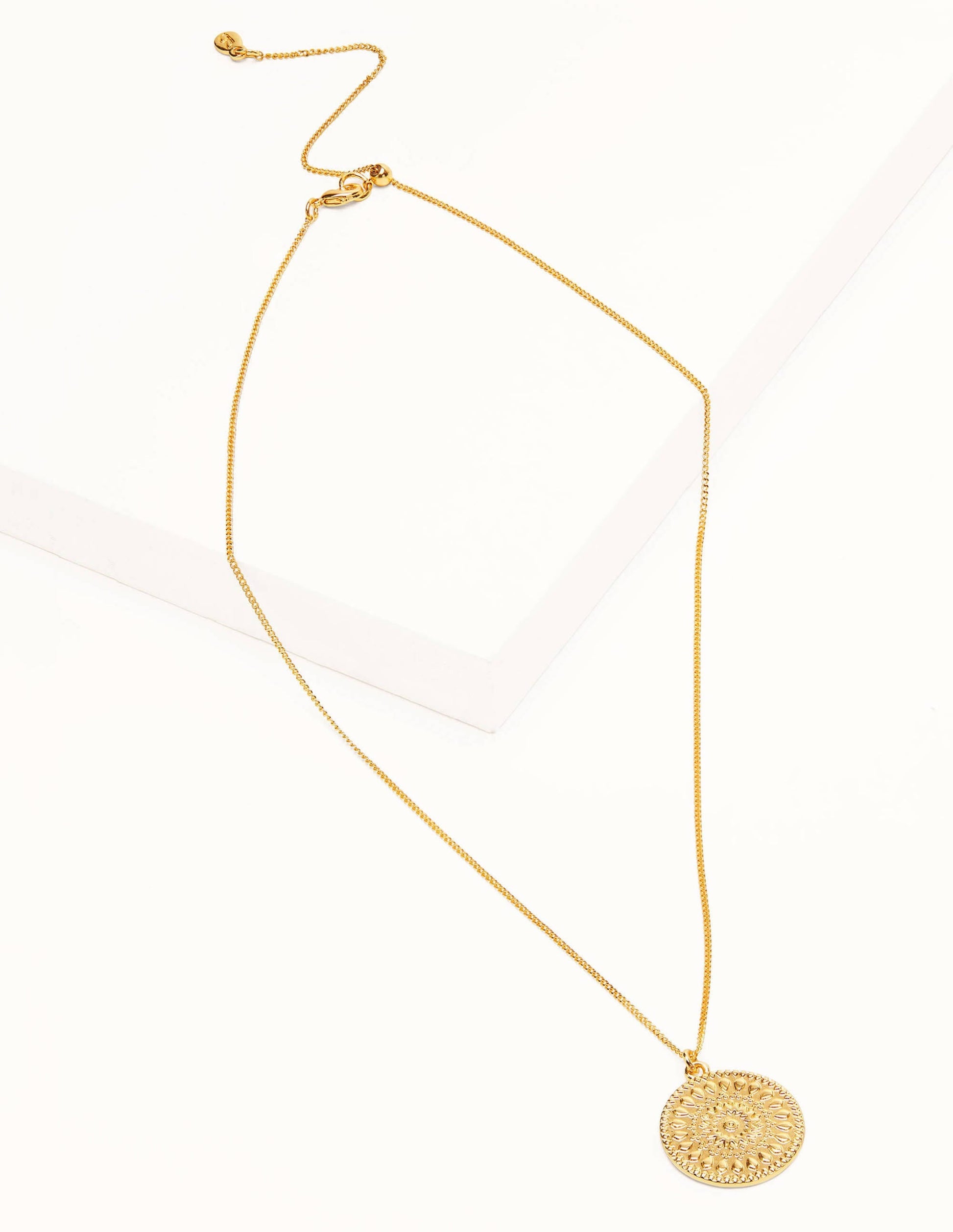 Motif Disc Pendant-Gold Metallic-1