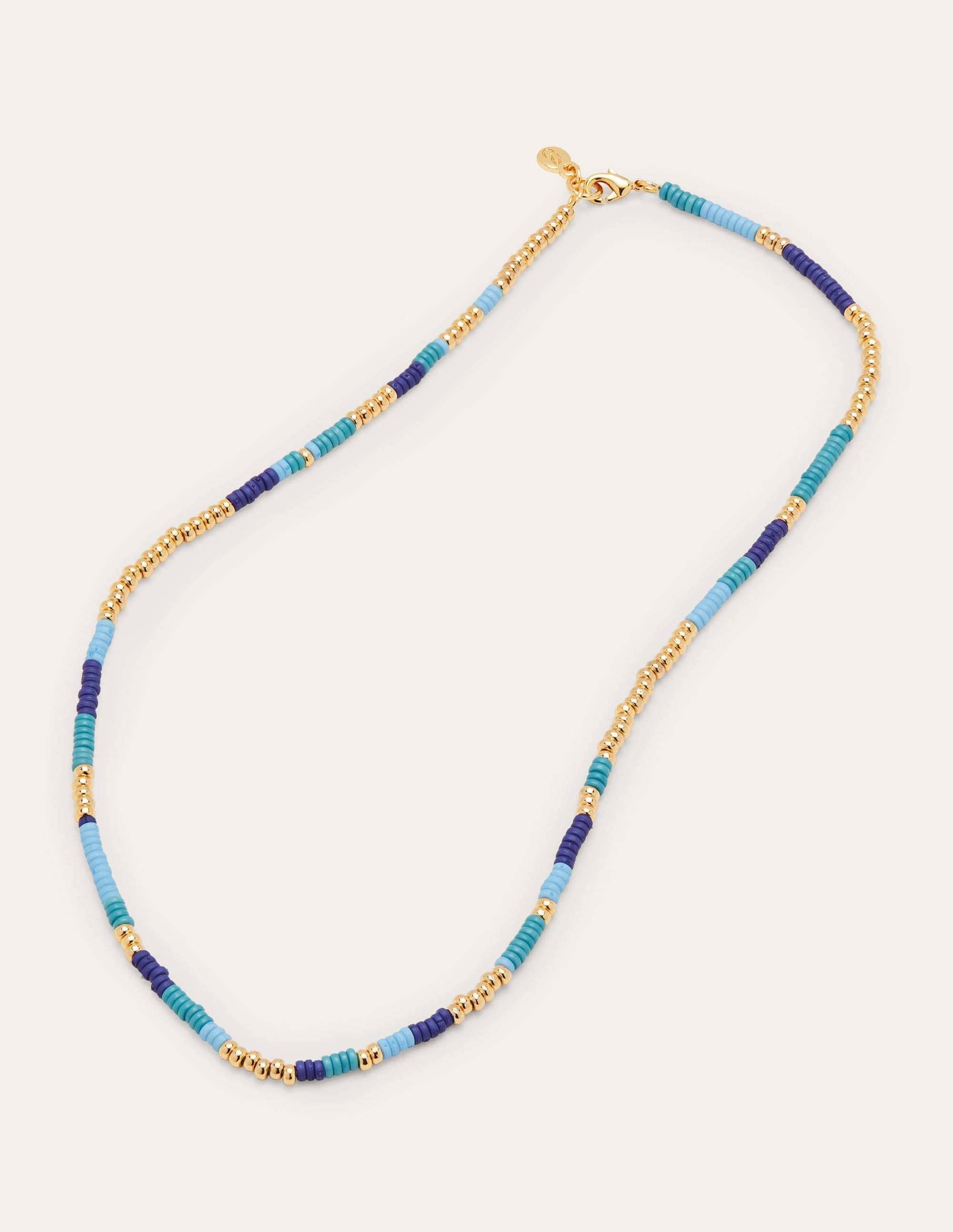 Beaded Necklace-Blue Multi - Image 1