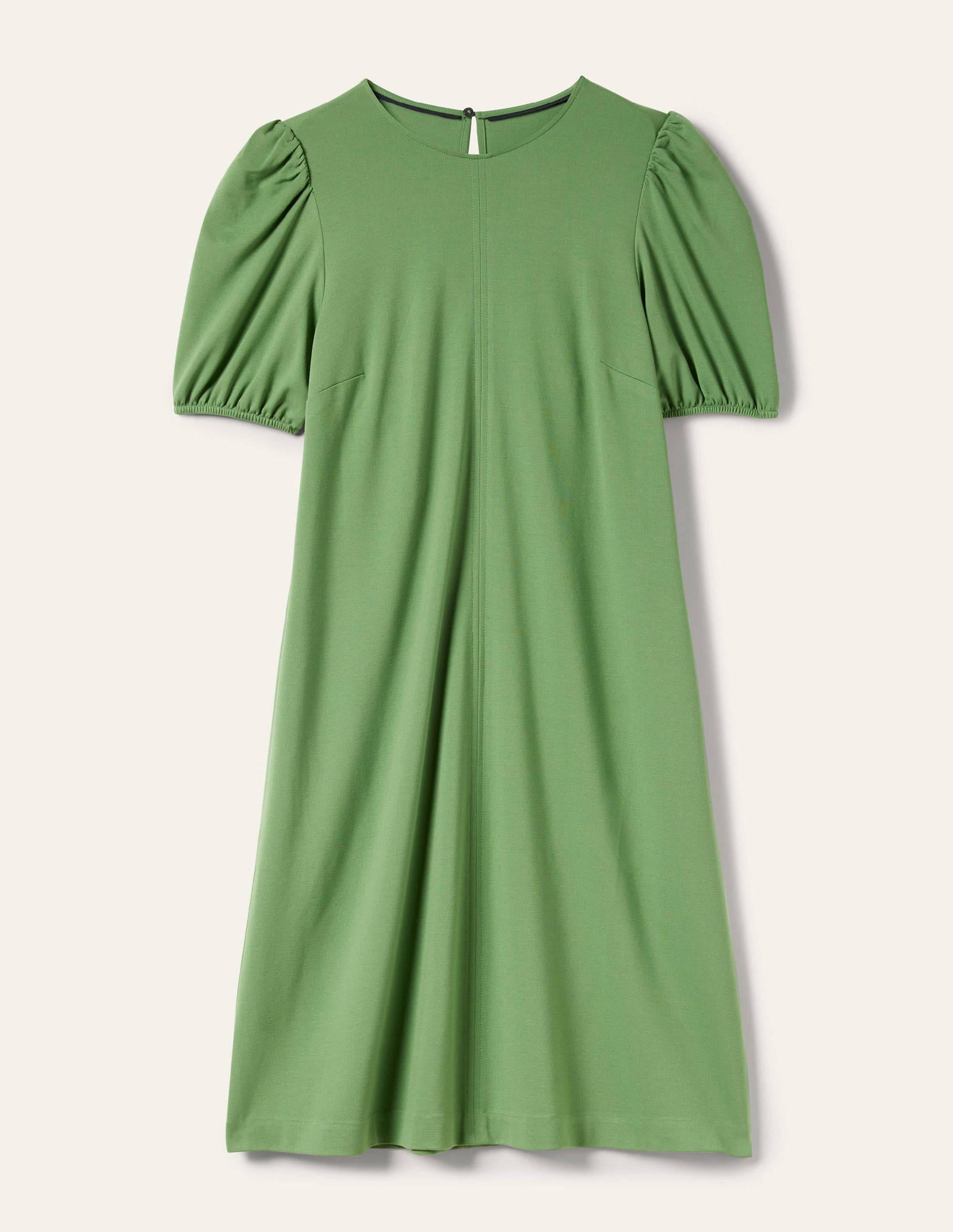 Seam Detail Jersey Shift Dress-English Ivy-5