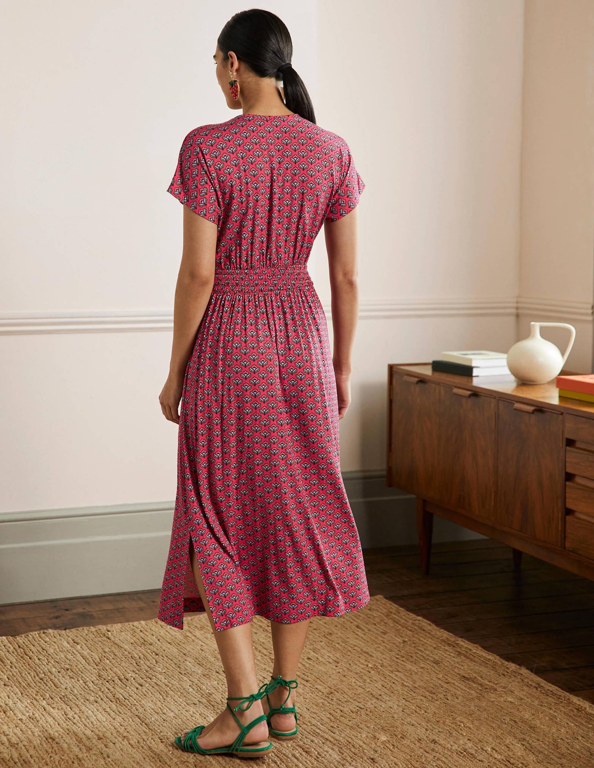 Jersey Midi Dress-Radish Geo-3
