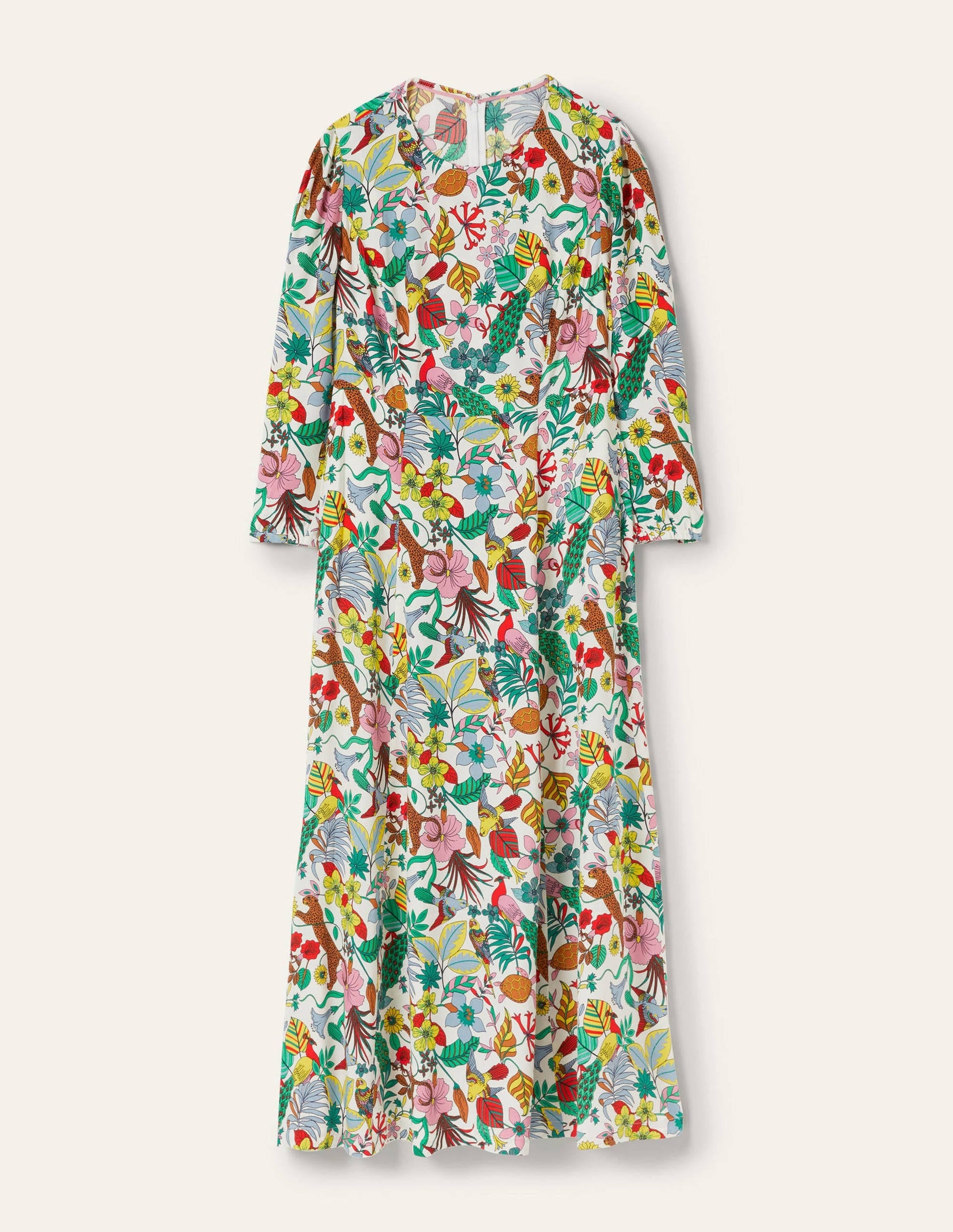 Crew Neck Maxi Dress-Multi, Exotic Paradise-9